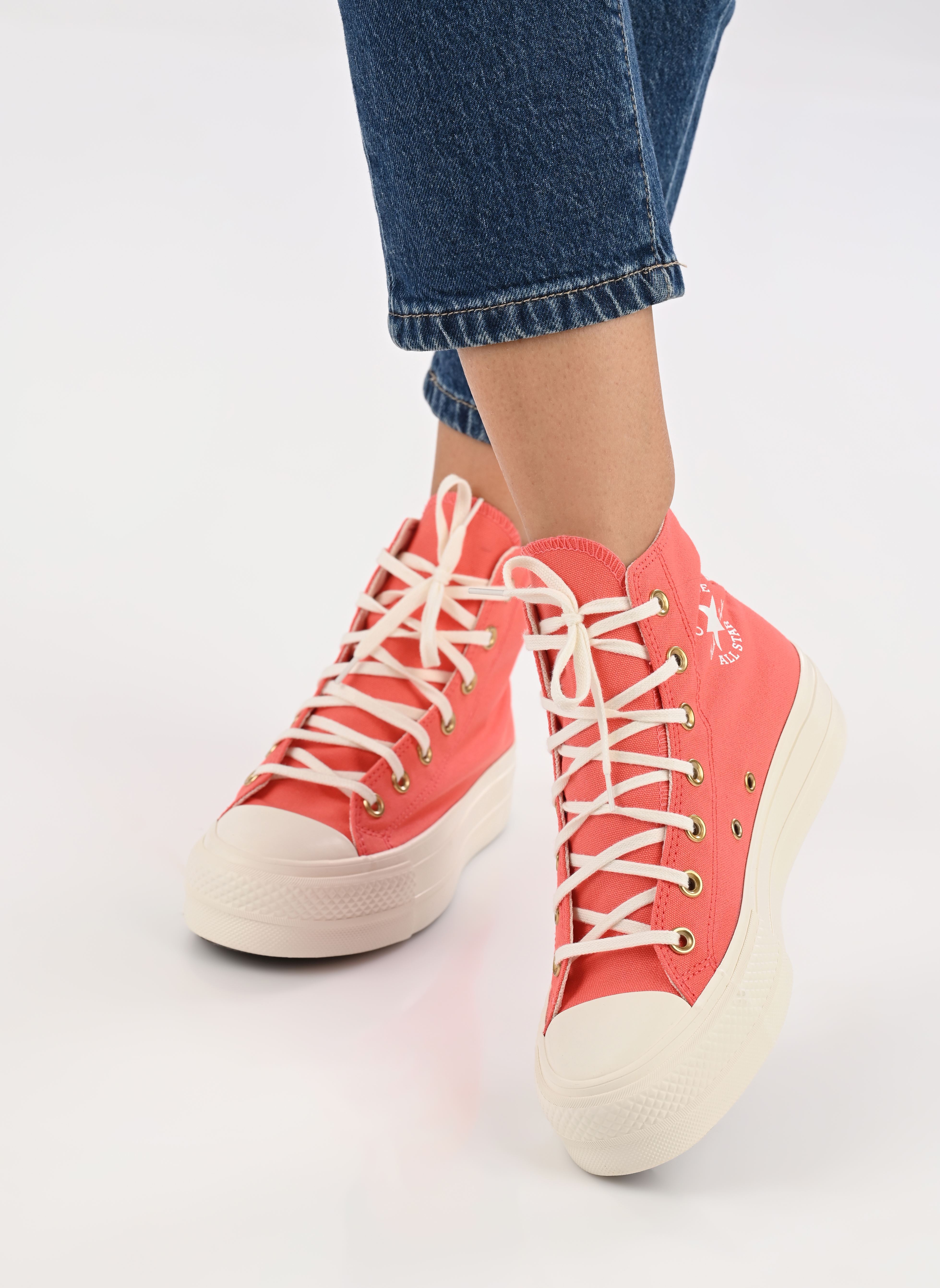 Baskets toile Chuck Taylor All Star Lift Canvas Crafte femme rose Converse Baskets toile Chuck Taylor All Star Lift Canvas Crafte femme rose RASPBERRY
