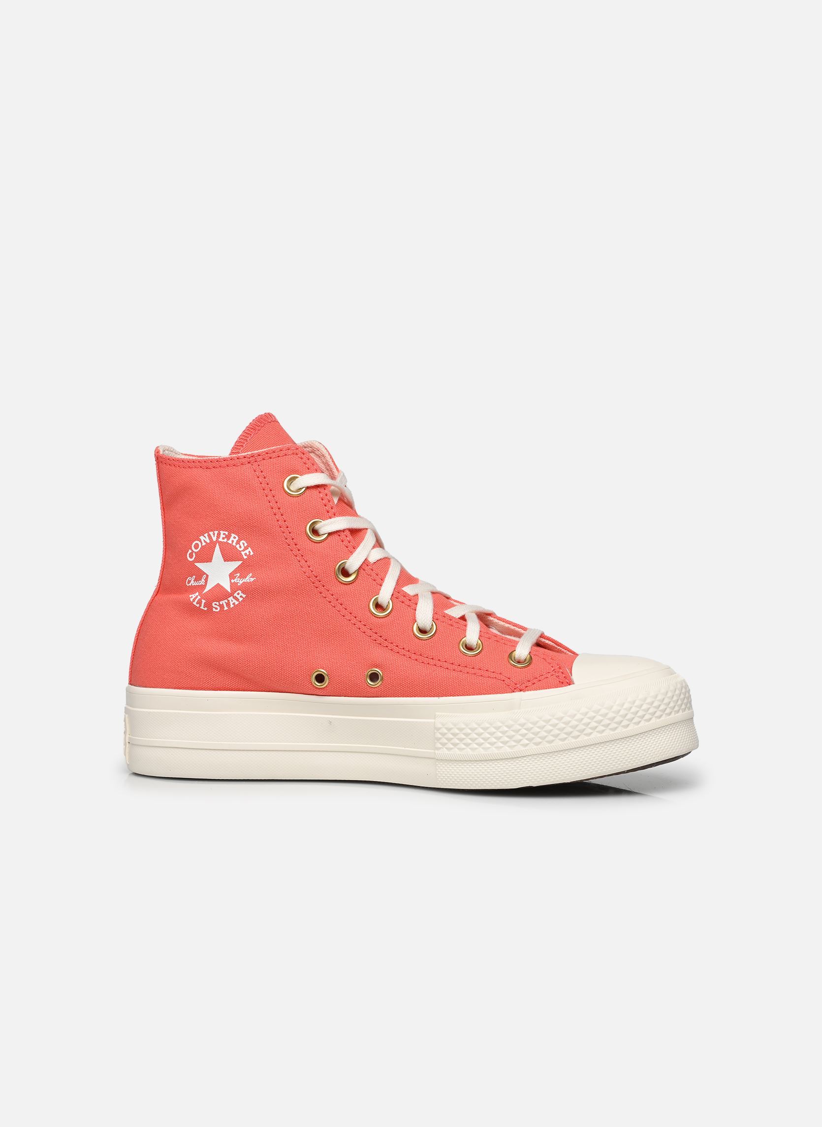 Baskets toile Chuck Taylor All Star Lift Canvas Crafte femme rose Converse Baskets toile Chuck Taylor All Star Lift Canvas Crafte femme rose RASPBERRY