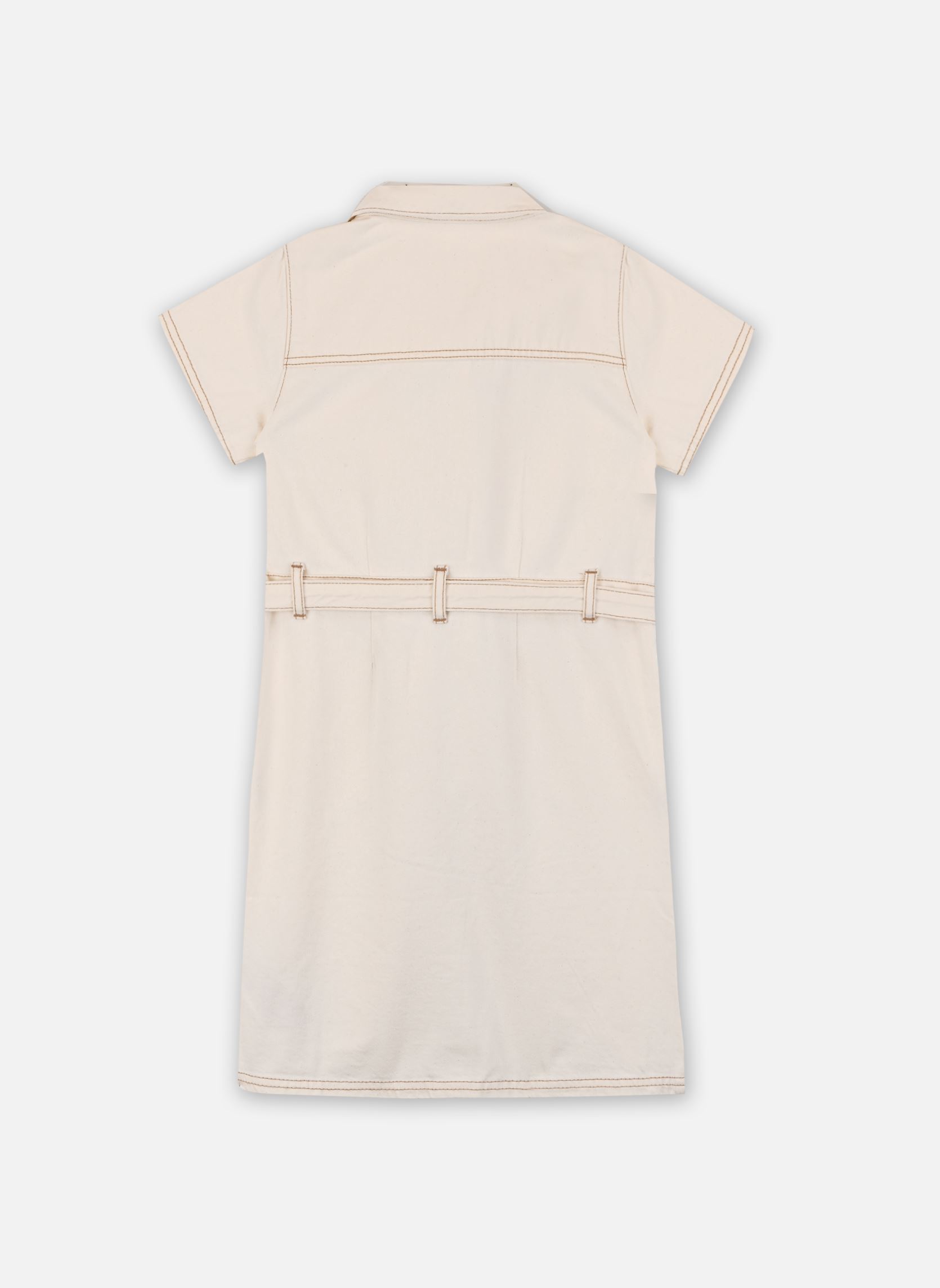 Robes Levi's Utility Organic Denim Dress fille blanc Levi's Kids Robes Levi's Utility Organic Denim Dress fille blanc NATURAL