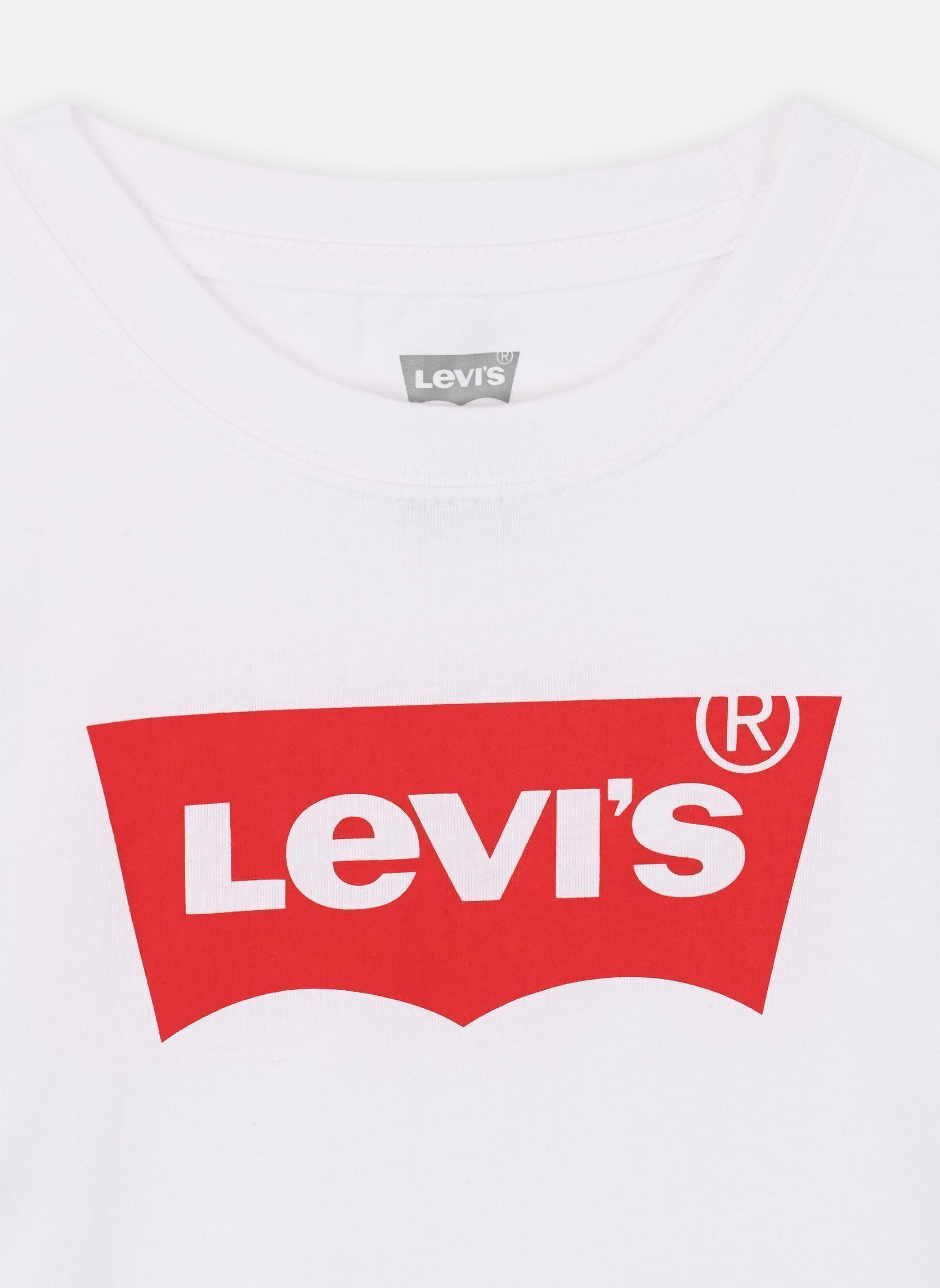 Tee-shirts manches courtes Levi's Batwing Tee garçon blanc Levi's Kids Tee-shirts manches courtes Levi's Batwing Tee garçon blanc White