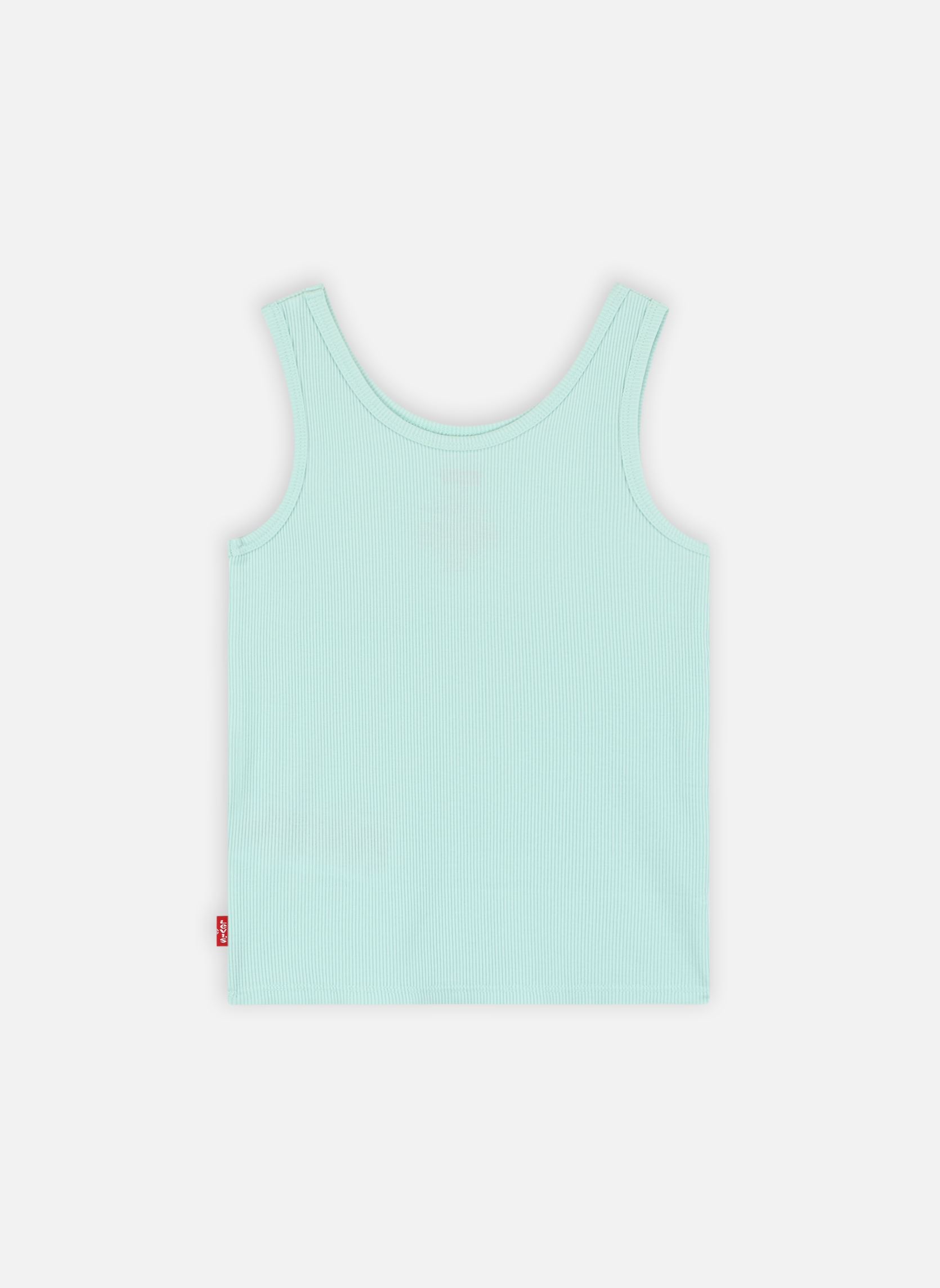Hemdjes Levi's Meet and Greet Ribbed Tank Top meisjes groen Levi's Kids Hemdjes Levi's Meet and Greet Ribbed Tank Top meisjes groen Icy Morn