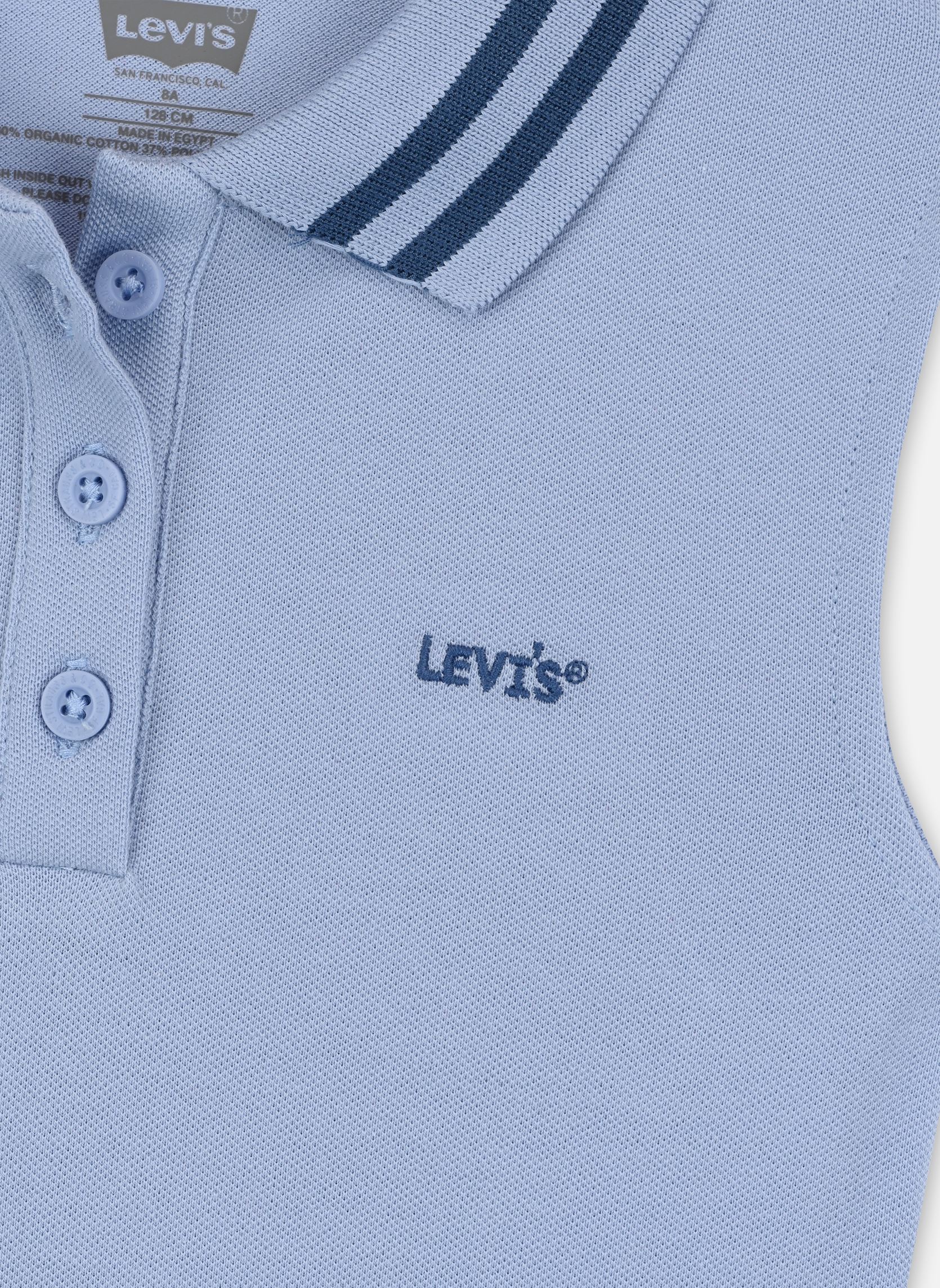 Débardeurs Levi's Ribbed Polo Tank Top fille bleu Levi's Kids Débardeurs Levi's Ribbed Polo Tank Top fille bleu BRUNNERA BLUE