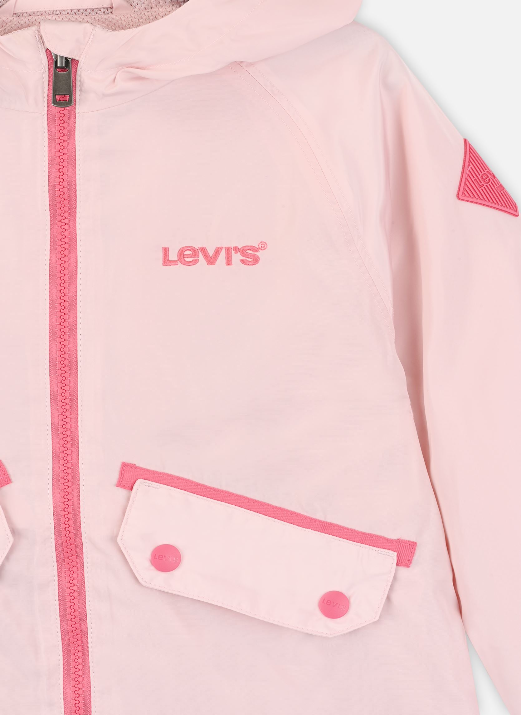 Bomberjacken Levi's Mesh Lined Woven Jacket mädchen rosa Levi's Kids Bomberjacken Levi's Mesh Lined Woven Jacket mädchen rosa Chalk Pink