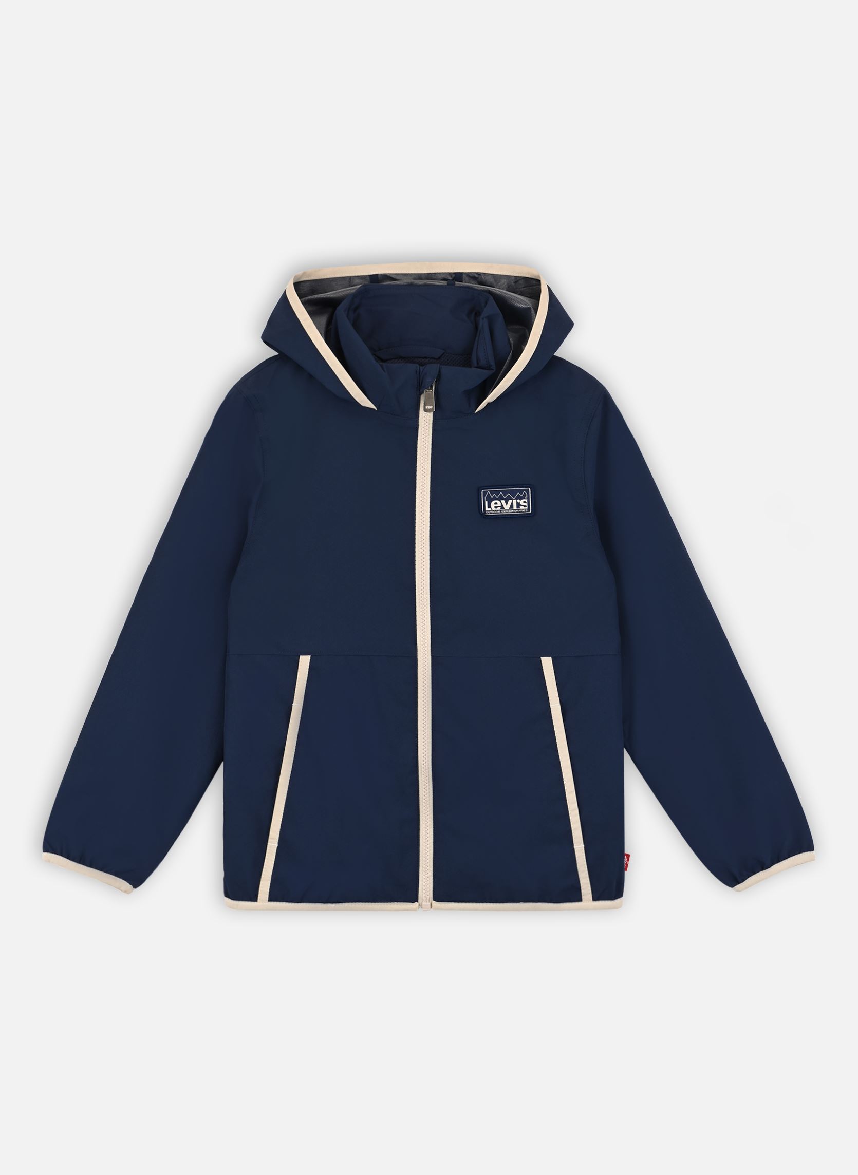 Vestes imperméables et coupe-vents Levi's Stowaway Hooded Essential Windbre garçon bleu Levi's Kids Vestes imperméables et coupe-vents Levi's Stowaway Hooded Essential Windbre garçon bleu Naval Academy