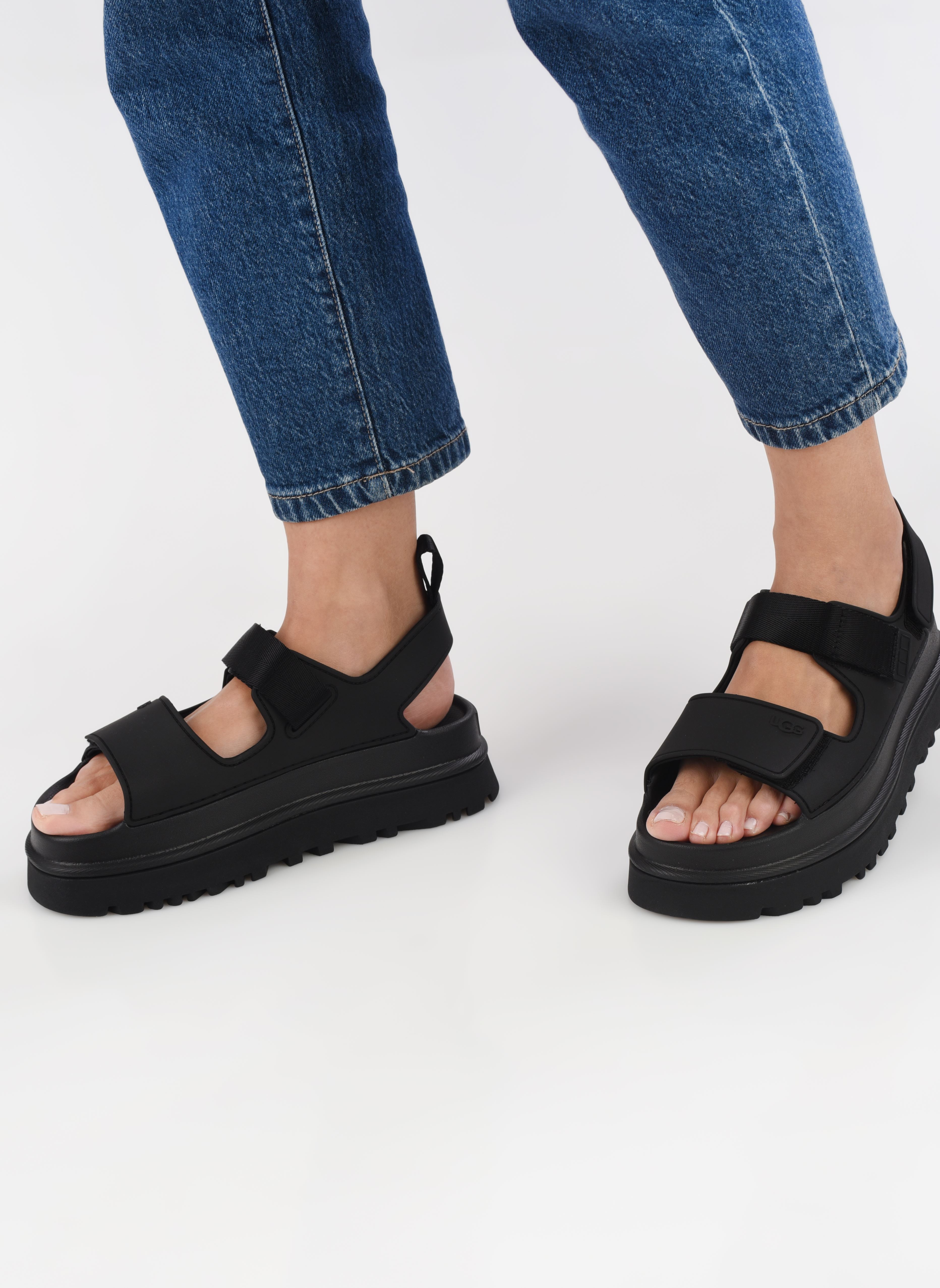 Sandales compensées et plateformes W Goldenglow femme noir UGG Sandales compensées et plateformes W Goldenglow femme noir BLACK