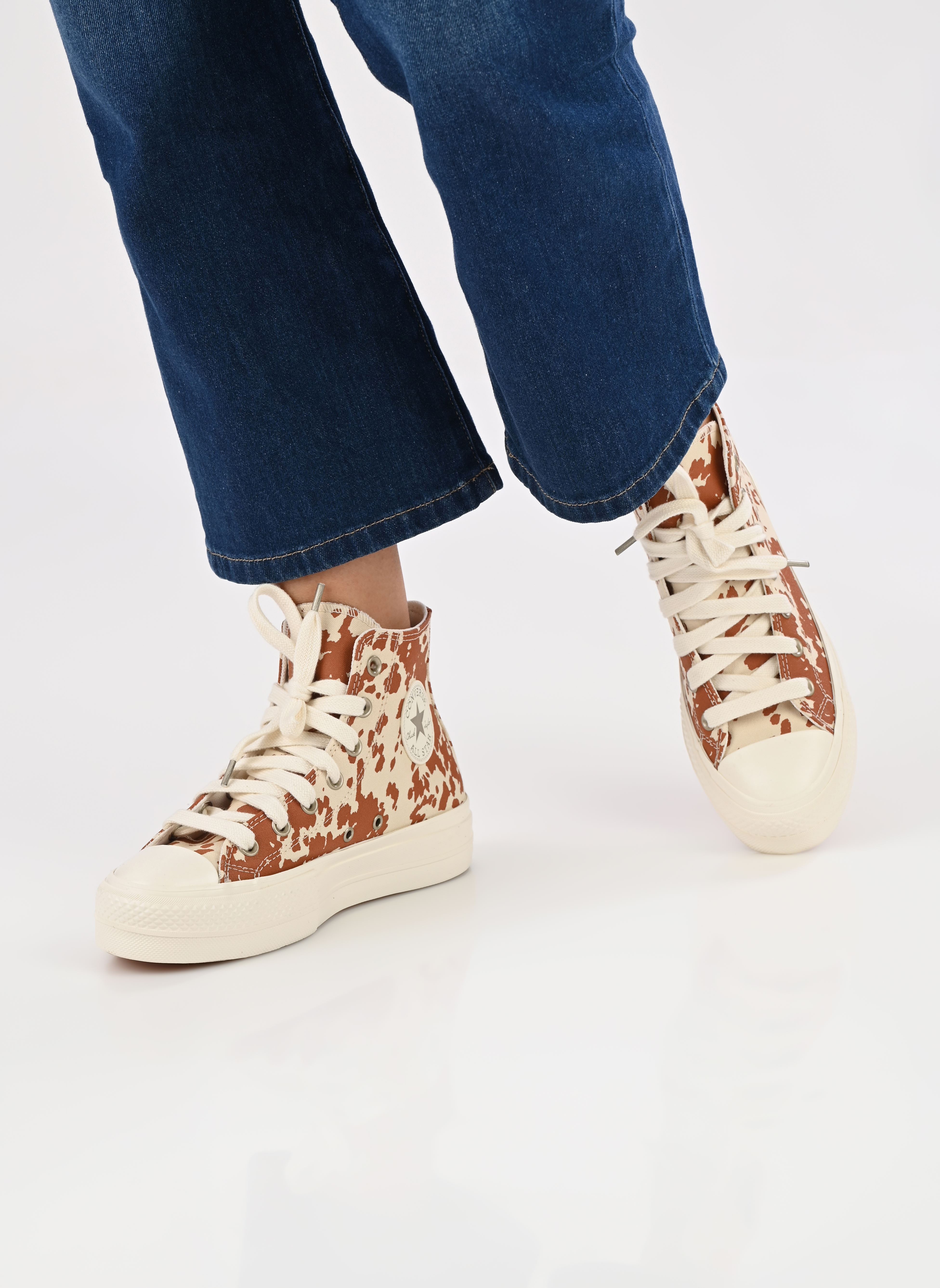 Baskets toile Chuck Taylor All Star Lift Canvas Archiv femme beige Converse Baskets toile Chuck Taylor All Star Lift Canvas Archiv femme beige EGRET/BROWN/GOLD