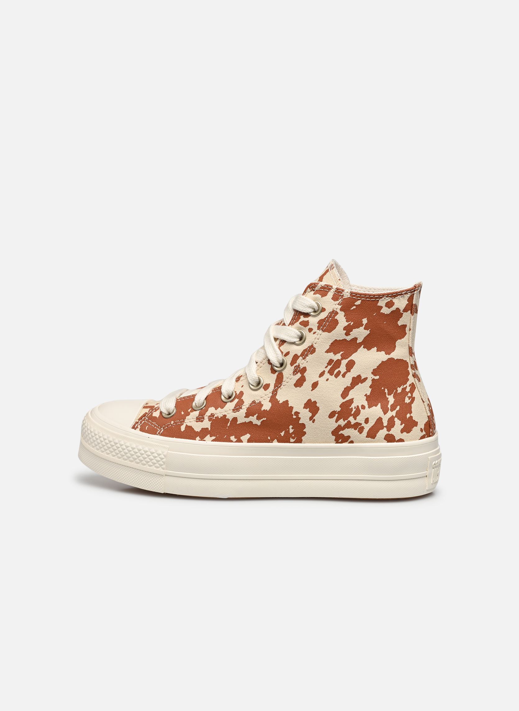 Baskets toile Chuck Taylor All Star Lift Canvas Archiv femme beige Converse Baskets toile Chuck Taylor All Star Lift Canvas Archiv femme beige EGRET/BROWN/GOLD