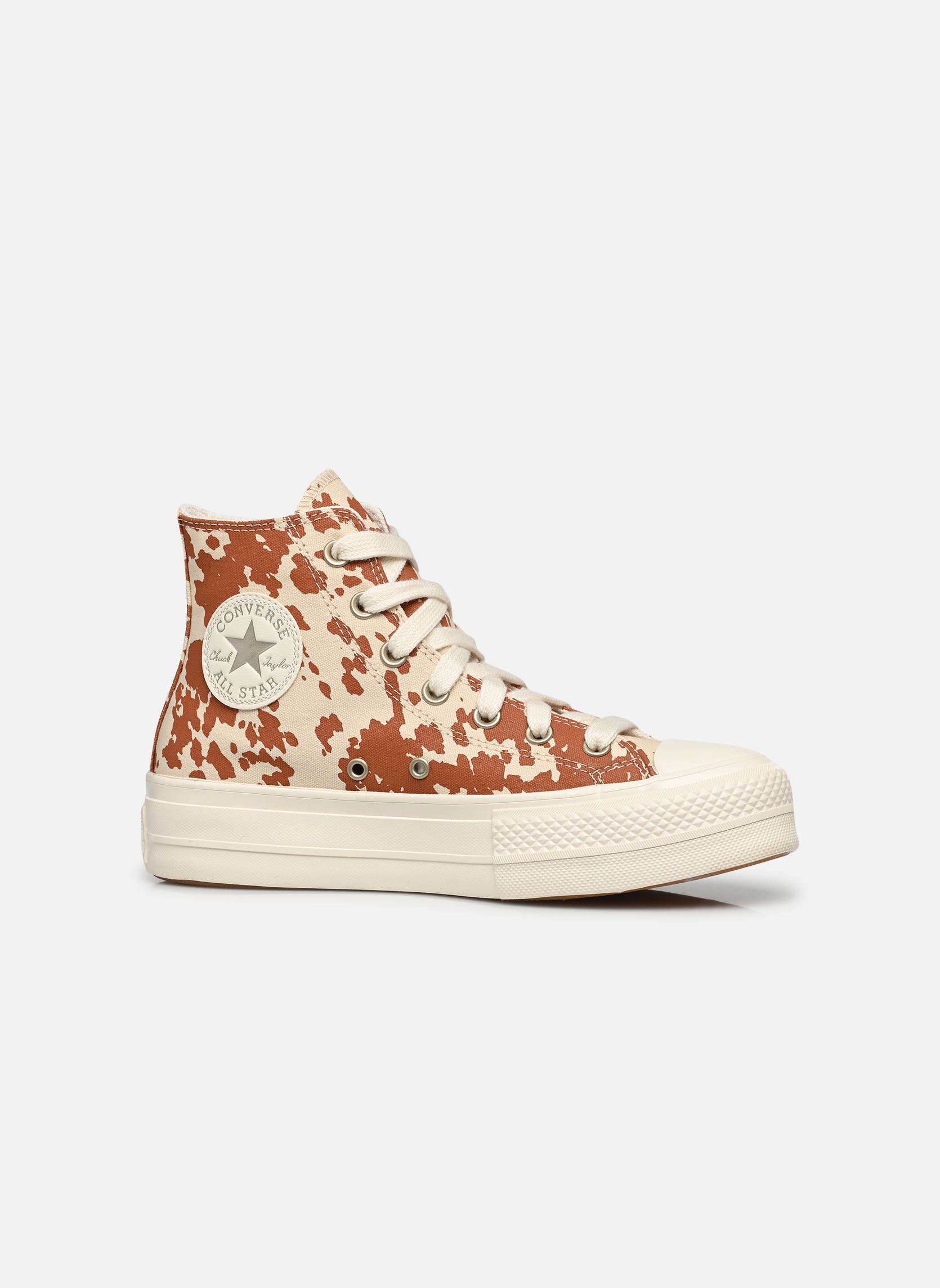 Baskets toile Chuck Taylor All Star Lift Canvas Archiv femme beige Converse Baskets toile Chuck Taylor All Star Lift Canvas Archiv femme beige EGRET/BROWN/GOLD
