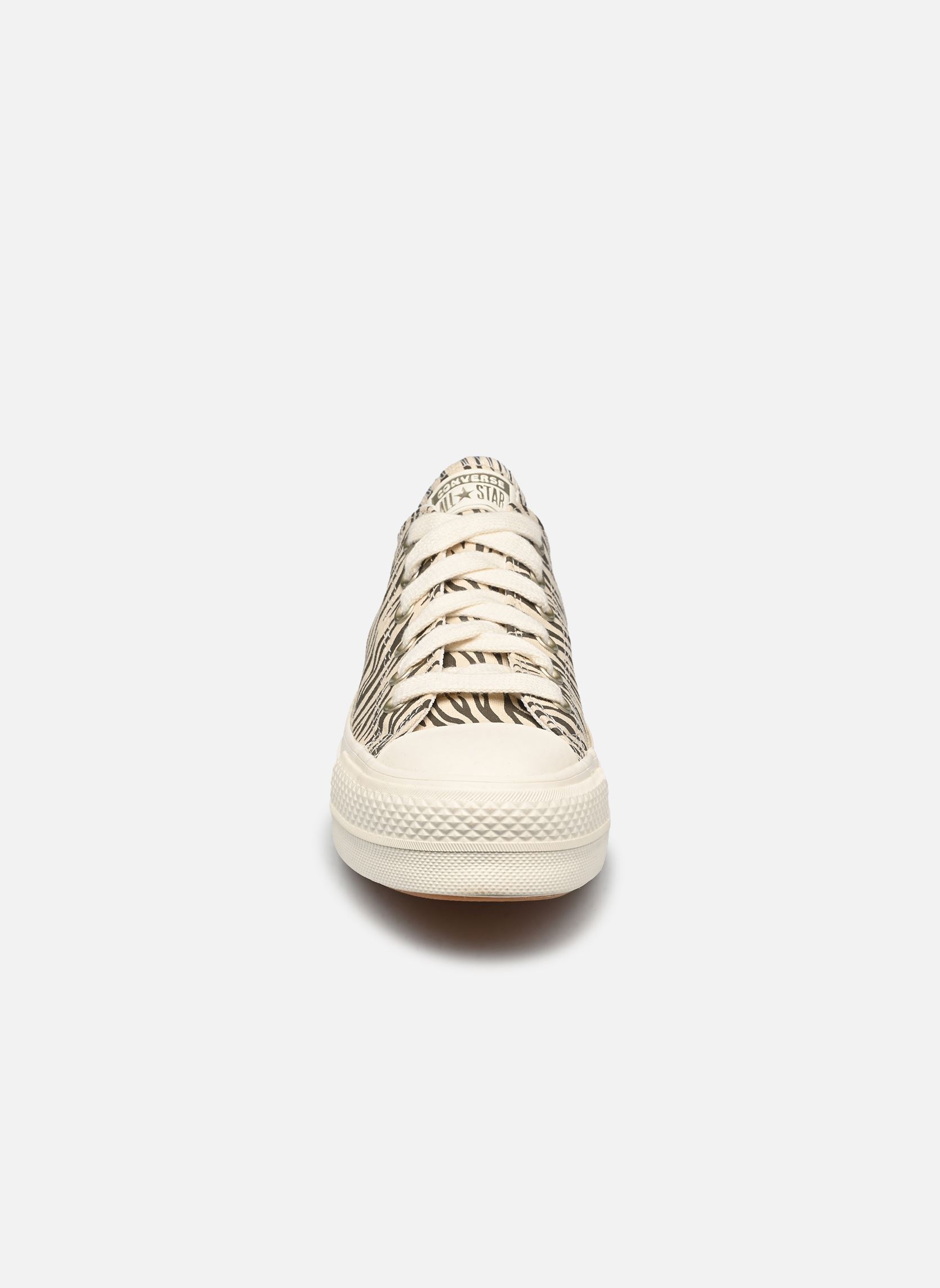 Baskets toile Chuck Taylor All Star Lift Canvas Archiv femme blanc Converse Baskets toile Chuck Taylor All Star Lift Canvas Archiv femme blanc EGRET/EGRET/ENGINE SMOKE