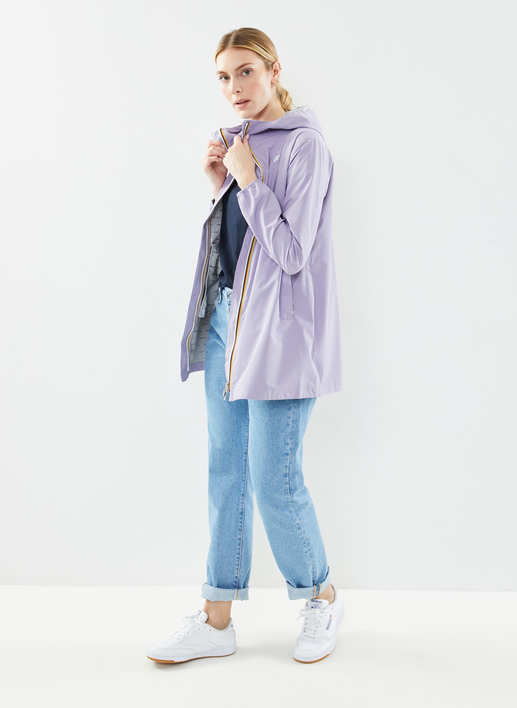 Vestes imperméable Sophie eco Stretch Dot V femme violet K-Way Vestes imperméable Sophie eco Stretch Dot V femme violet VIOLET GLICINE