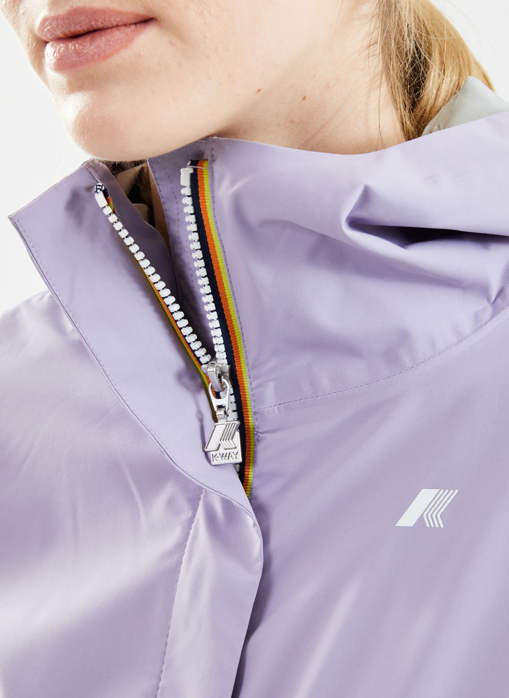 Vestes imperméable Sophie eco Stretch Dot V femme violet K-Way Vestes imperméable Sophie eco Stretch Dot V femme violet VIOLET GLICINE