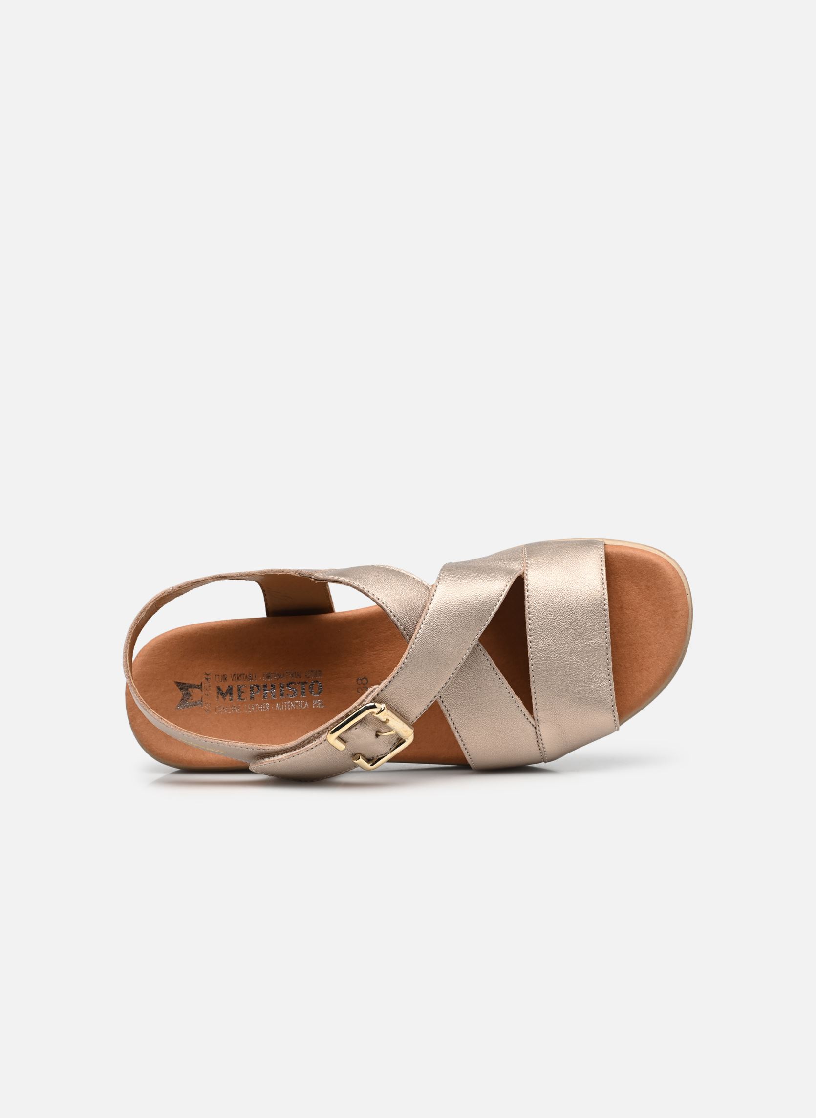Keil- und Plateausandalen Claudine damen gold und bronze Mephisto Keil- und Plateausandalen Claudine damen gold und bronze PLATINUM