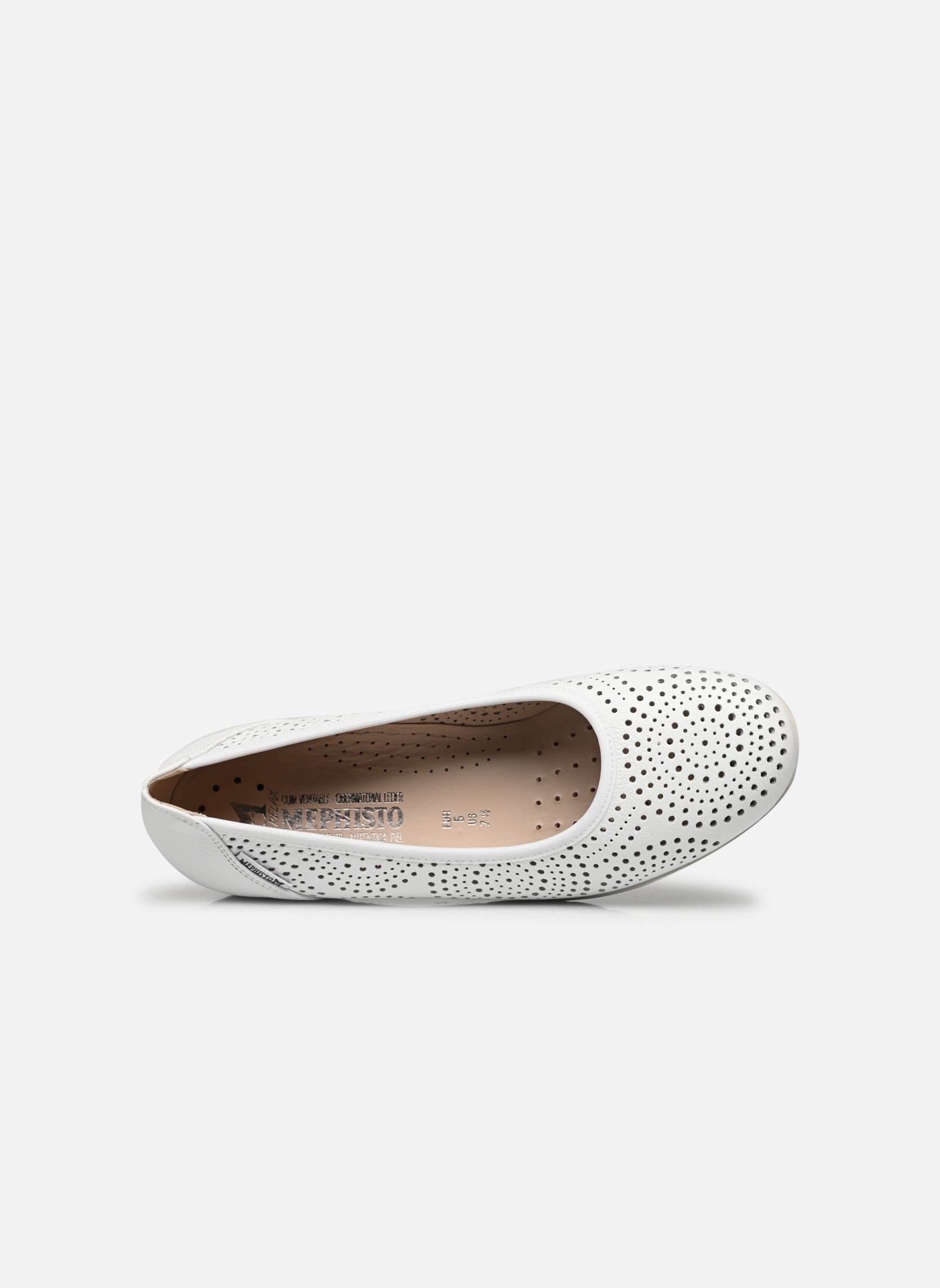 Ballerines classiques Elsie Perf femme blanc Mephisto Ballerines classiques Elsie Perf femme blanc White