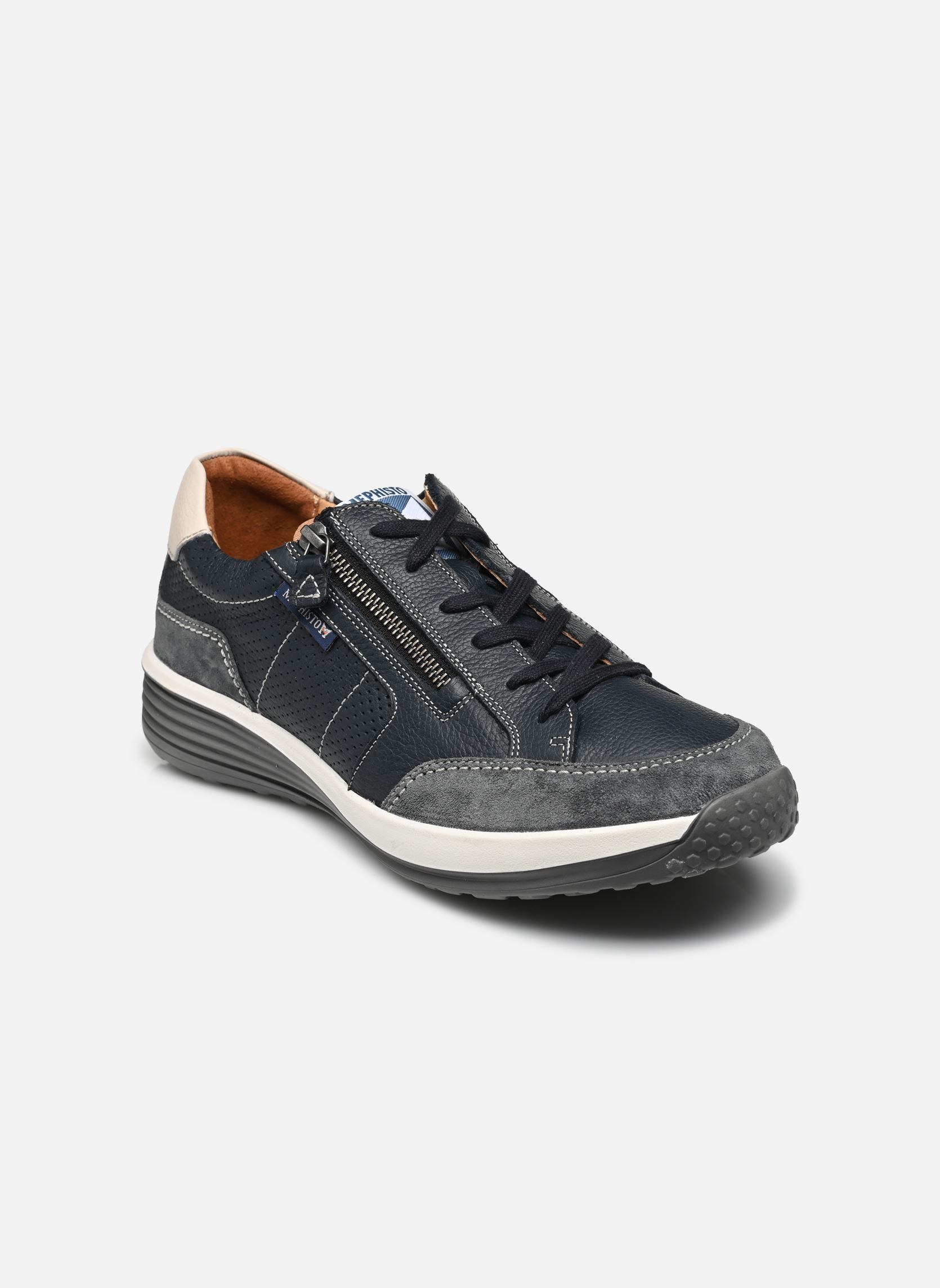 Niedrige Sneaker Sacco herren blau Mephisto Niedrige Sneaker Sacco herren blau STEEL