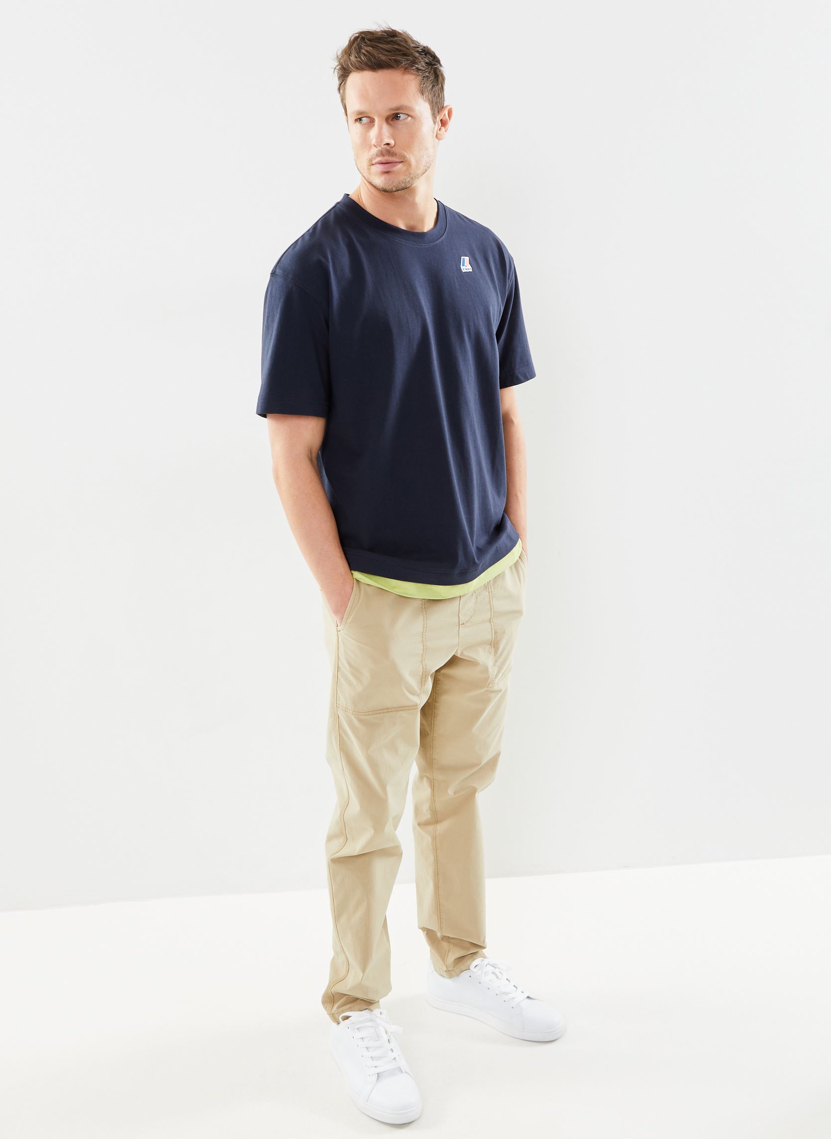 Tee-shirts manches courtes Le vrai Serille Nylon Polu Cotton M homme multicolore K-Way Tee-shirts manches courtes Le vrai Serille Nylon Polu Cotton M homme multicolore BLUE DEPHT - GREEN CELERY