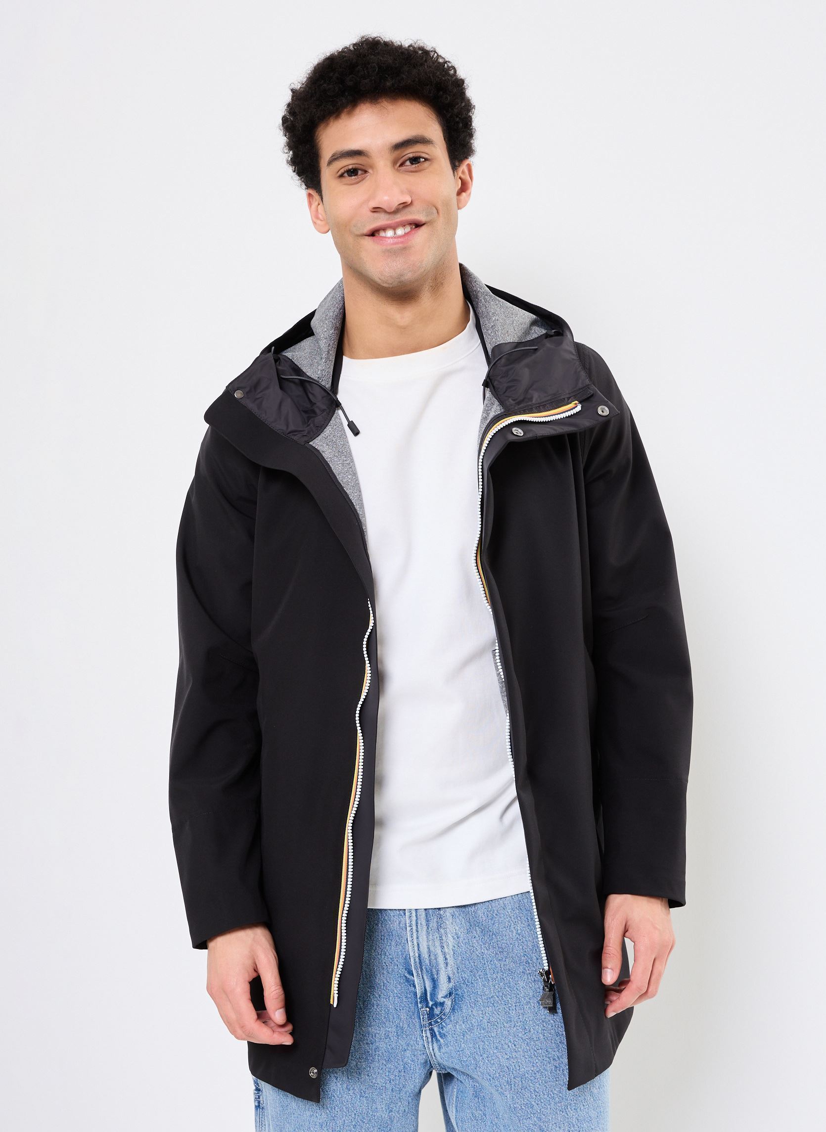 Blouson K Way Parka Tommy Bonded pour homme de avec capuche US - vue 2