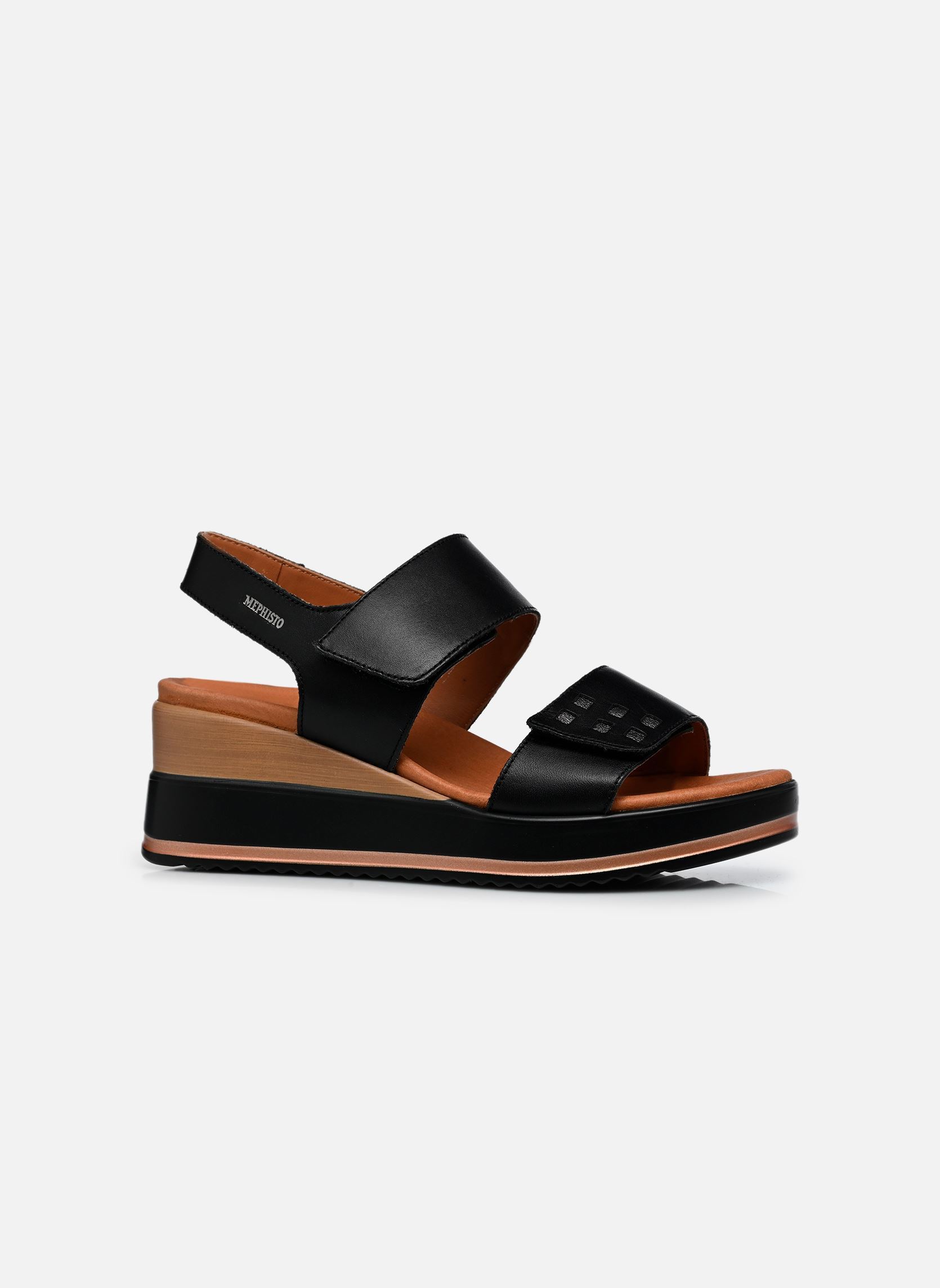 Sandales compensées et plateformes Swena N femme noir Mephisto Sandales compensées et plateformes Swena N femme noir BLACK