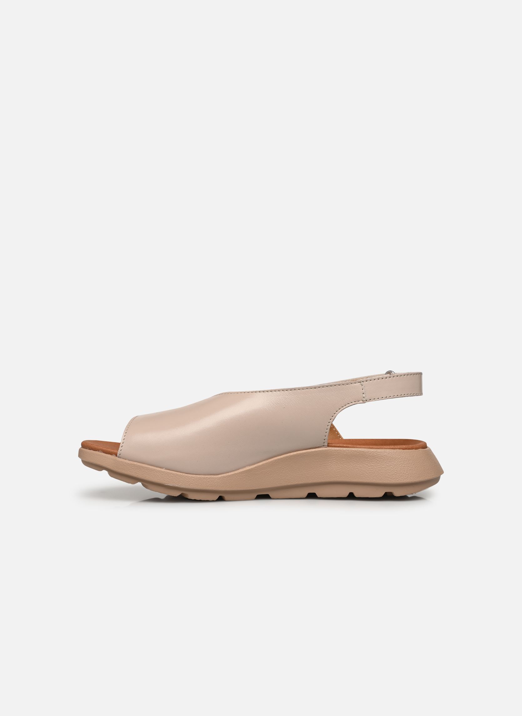 Sandalen met sleehak en plateau Tomazia dames beige Mephisto Sandalen met sleehak en plateau Tomazia dames beige LIGHT TAUPE