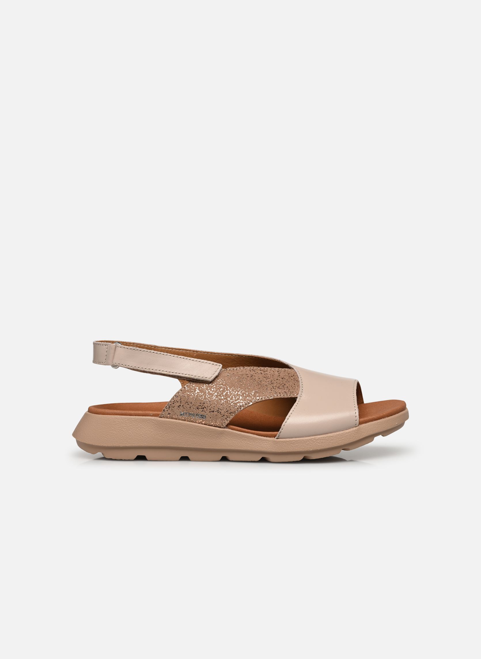 Sandalen met sleehak en plateau Tomazia dames beige Mephisto Sandalen met sleehak en plateau Tomazia dames beige LIGHT TAUPE