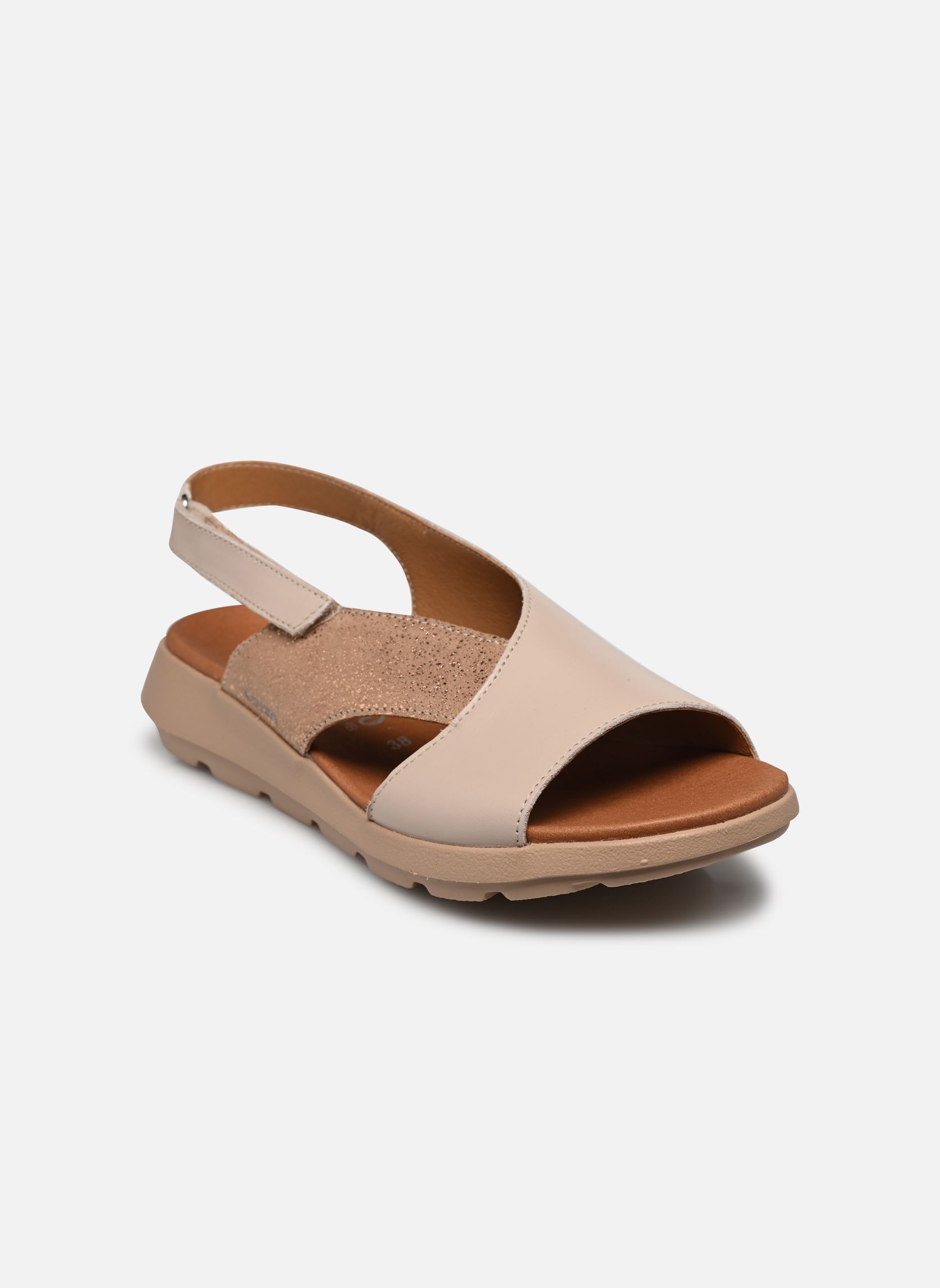 Sandalen met sleehak en plateau Tomazia dames beige Mephisto Sandalen met sleehak en plateau Tomazia dames beige LIGHT TAUPE