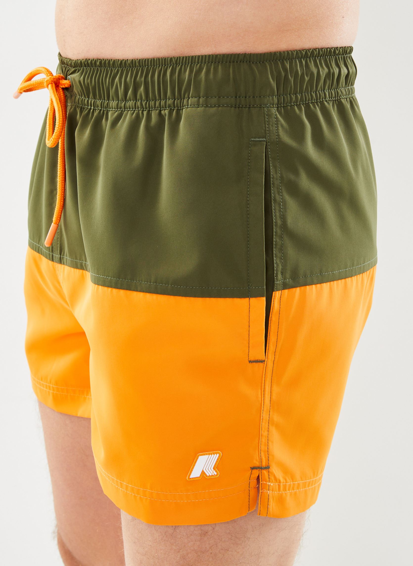 Shorts de bain Leslie homme multicolore K-Way Shorts de bain Leslie homme multicolore GREEN C - ORANGE MD