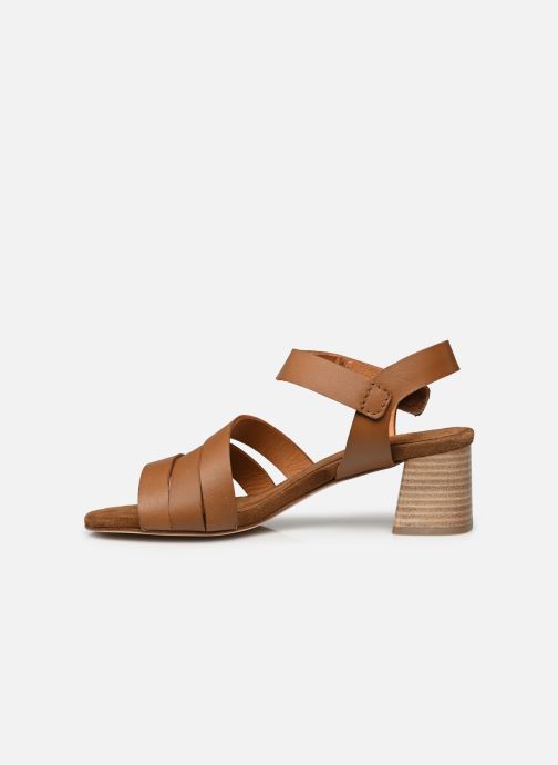 Sandales et nu-pieds Anonymous Copenhagen Rouge Marron vue face