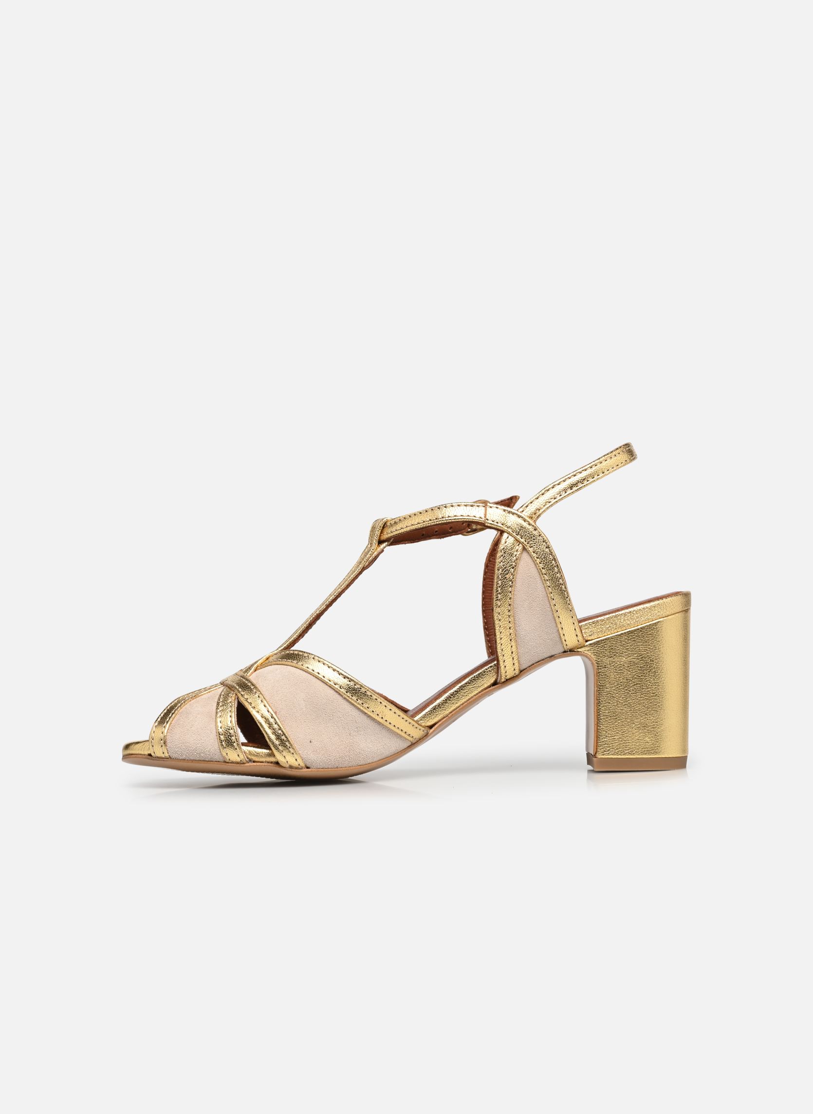 Sandales Therese 55 femme or et bronze Anonymous Copenhagen Sandales Therese 55 femme or et bronze GOLD & VANILLA CREAM