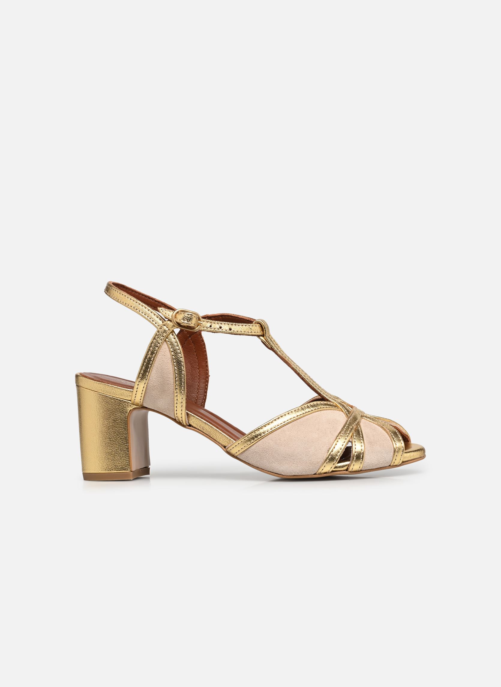 Sandales Therese 55 femme or et bronze Anonymous Copenhagen Sandales Therese 55 femme or et bronze GOLD & VANILLA CREAM