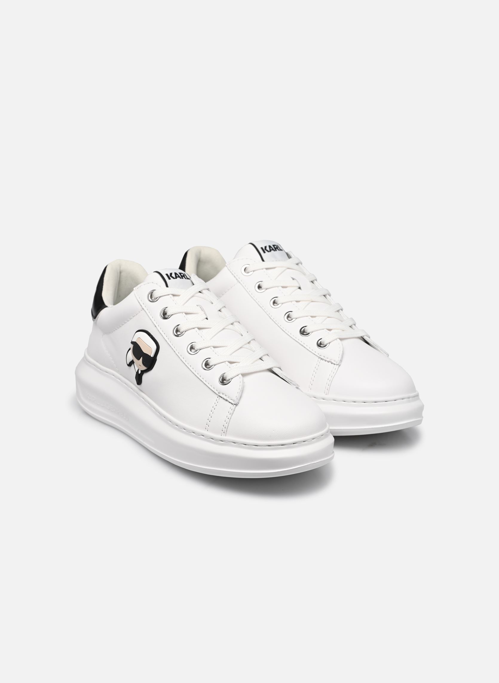 Baskets basses Kapri Karl Nft Lo Lace femme blanc Karl Lagerfeld Baskets basses Kapri Karl Nft Lo Lace femme blanc White Lthr