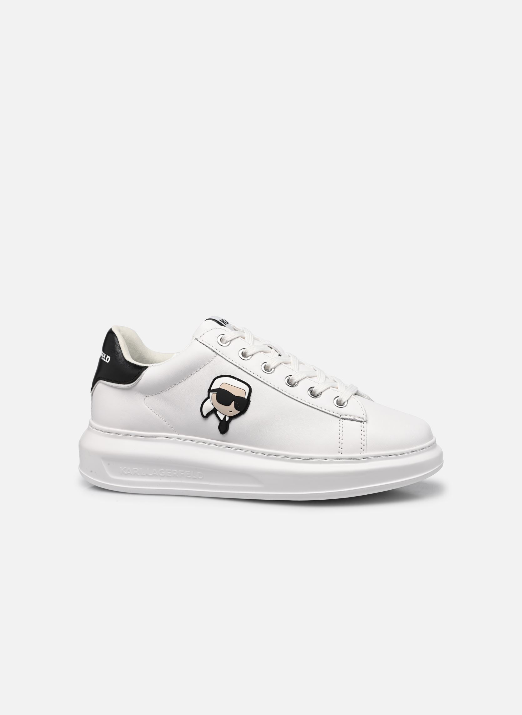 Baskets basses Kapri Karl Nft Lo Lace femme blanc Karl Lagerfeld Baskets basses Kapri Karl Nft Lo Lace femme blanc White Lthr