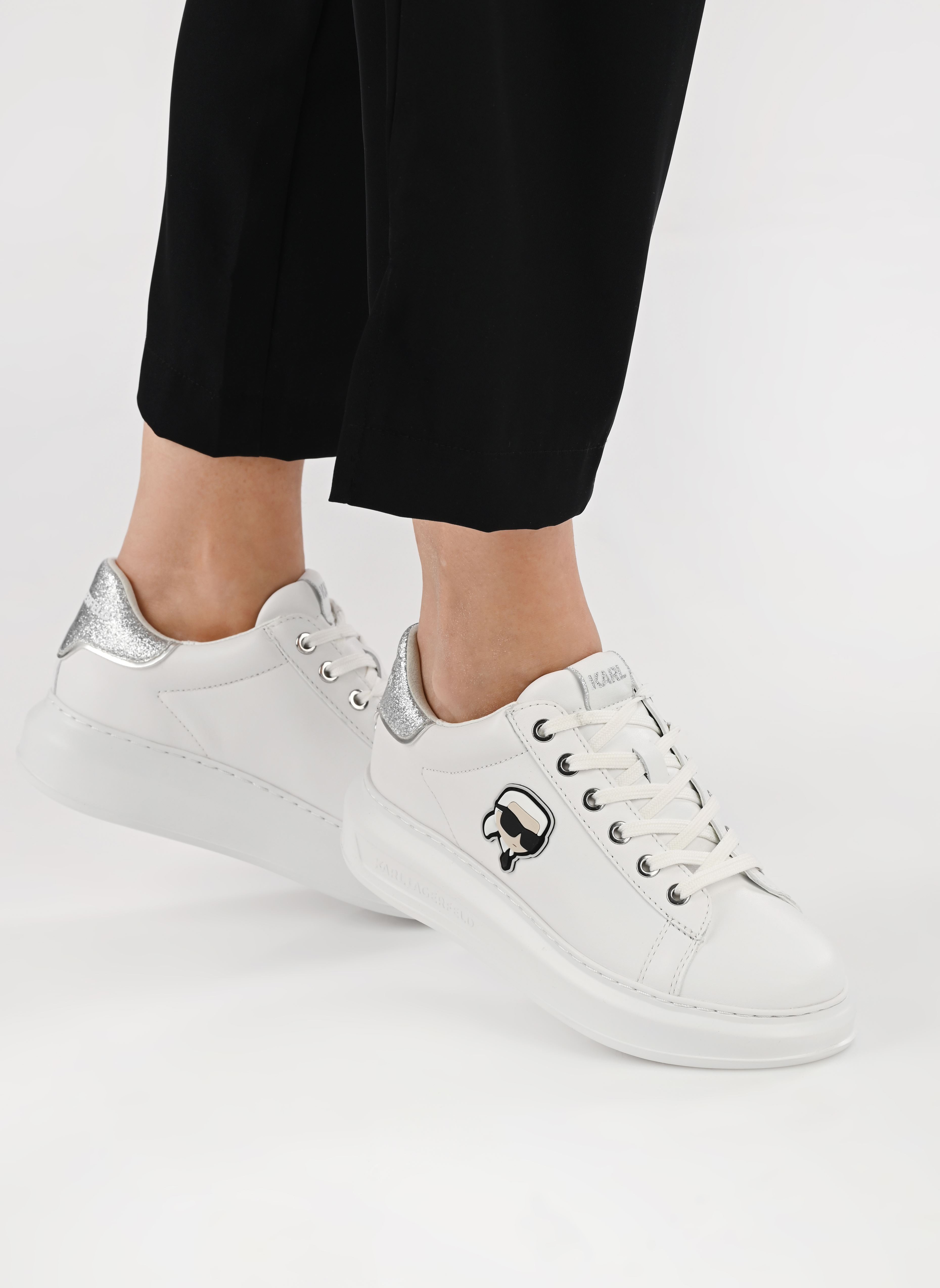 Baskets basses Kapri Karl Nft Lo Lace femme blanc Karl Lagerfeld Baskets basses Kapri Karl Nft Lo Lace femme blanc White Lthr W/Silver