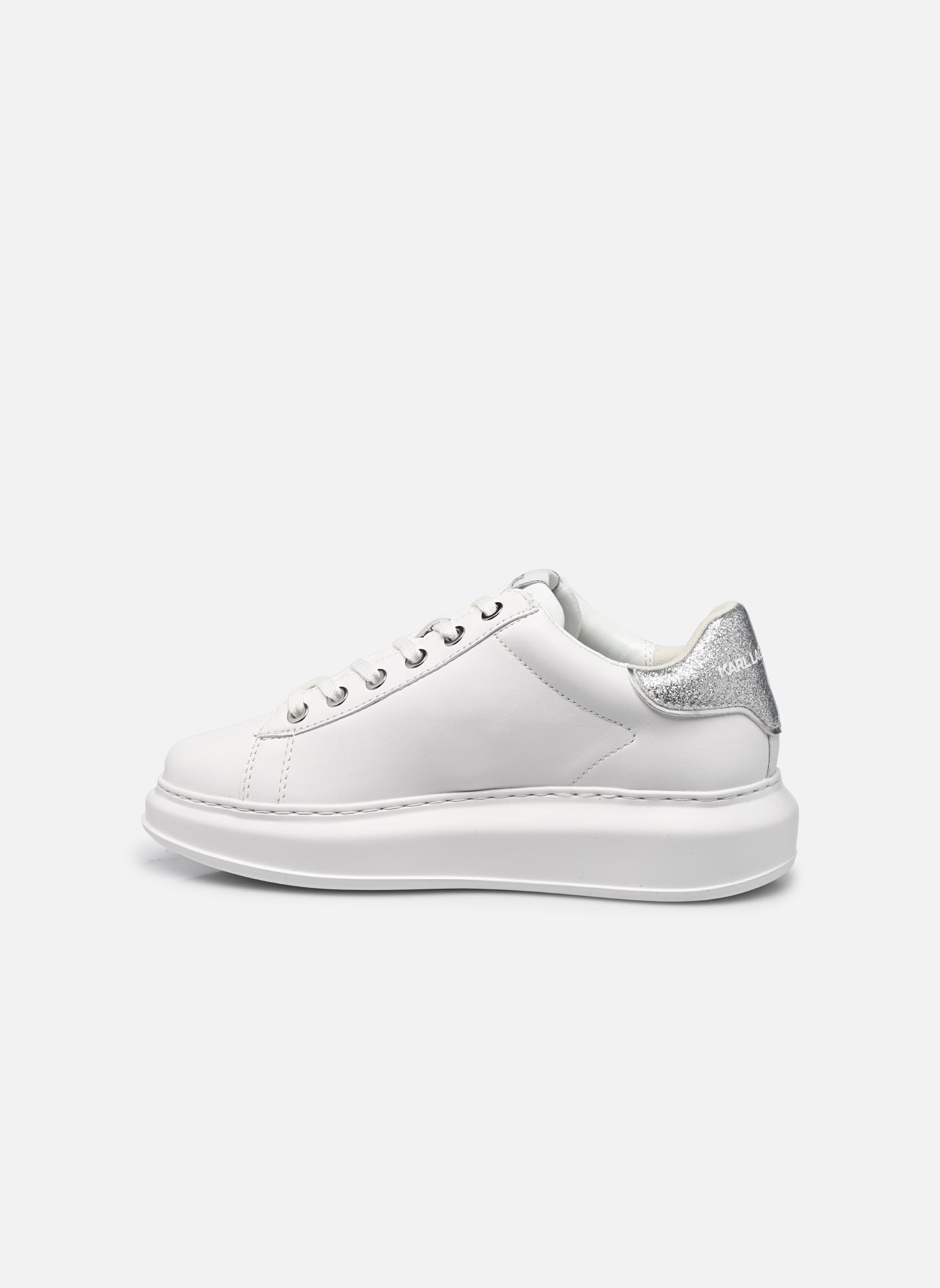 Baskets basses Kapri Karl Nft Lo Lace femme blanc Karl Lagerfeld Baskets basses Kapri Karl Nft Lo Lace femme blanc White Lthr W/Silver