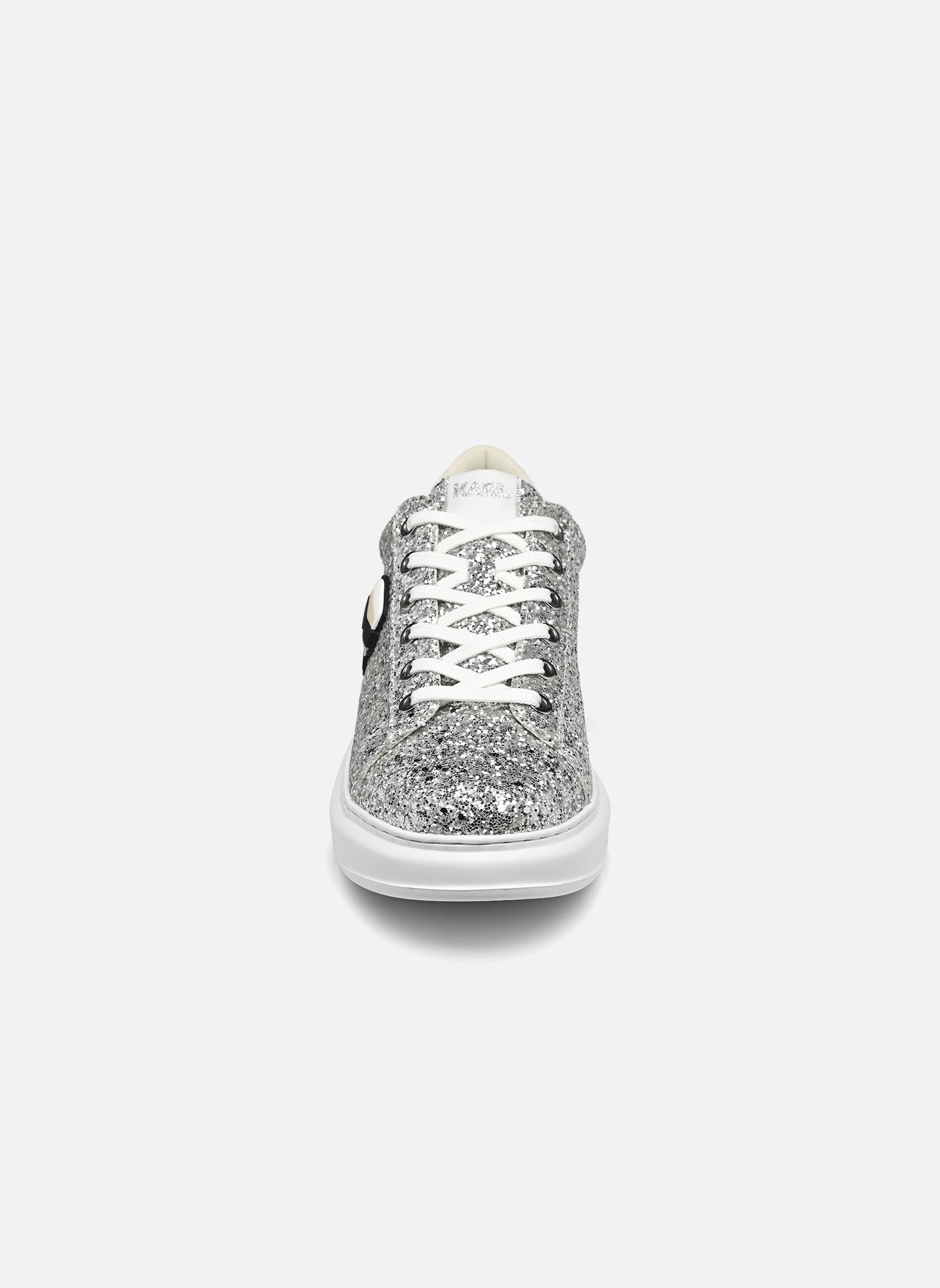 Sneakers basse Kapri Karl Nft Lo Lace donna argento Karl Lagerfeld Sneakers basse Kapri Karl Nft Lo Lace donna argento Heavy Glitter Silver