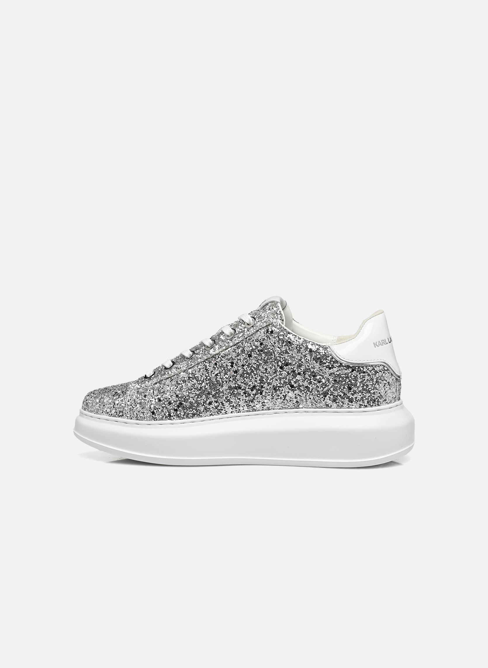 Sneakers basse Kapri Karl Nft Lo Lace donna argento Karl Lagerfeld Sneakers basse Kapri Karl Nft Lo Lace donna argento Heavy Glitter Silver