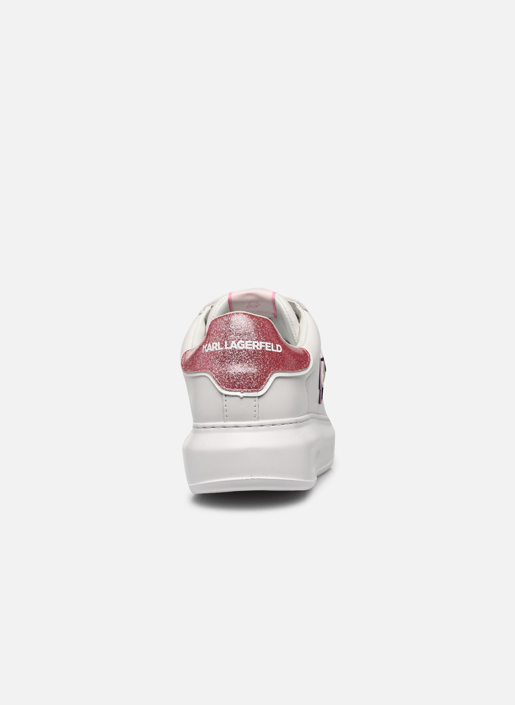 Lage sneakers Kapri Karl Nft Lo Lace dames wit Karl Lagerfeld Lage sneakers Kapri Karl Nft Lo Lace dames wit White Lthr W/Pink