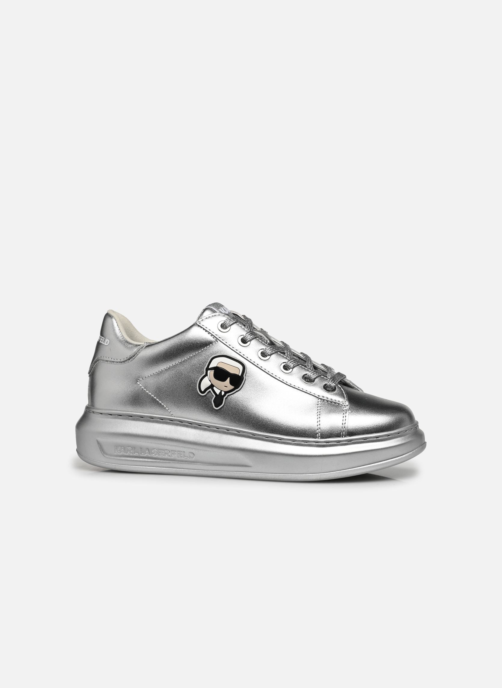 Niedrige Sneaker Kapri Karl Nft Lo Lace Silver damen silber Karl Lagerfeld Niedrige Sneaker Kapri Karl Nft Lo Lace Silver damen silber Silver Textured Lthr