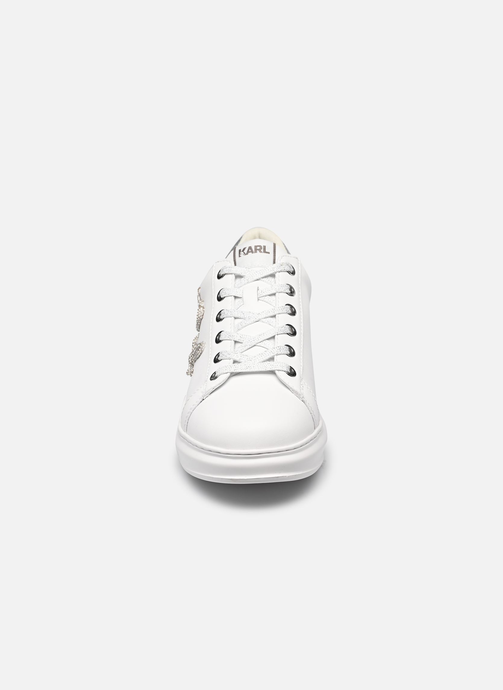 Baskets basses Kapri Signia Rhinestone Lo femme blanc Karl Lagerfeld Baskets basses Kapri Signia Rhinestone Lo femme blanc White Lthr w/Silver N