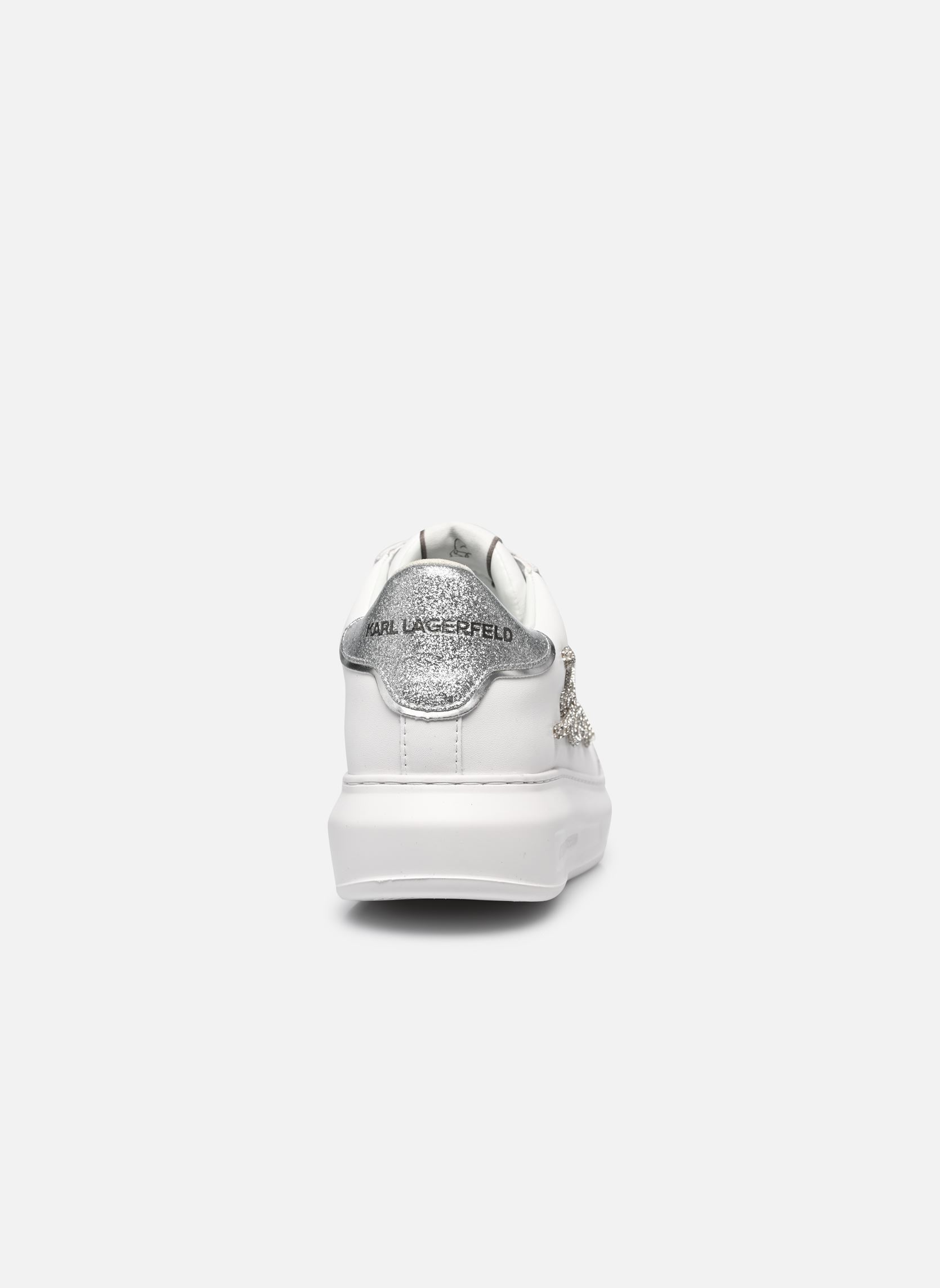 Baskets basses Kapri Signia Rhinestone Lo femme blanc Karl Lagerfeld Baskets basses Kapri Signia Rhinestone Lo femme blanc White Lthr w/Silver N