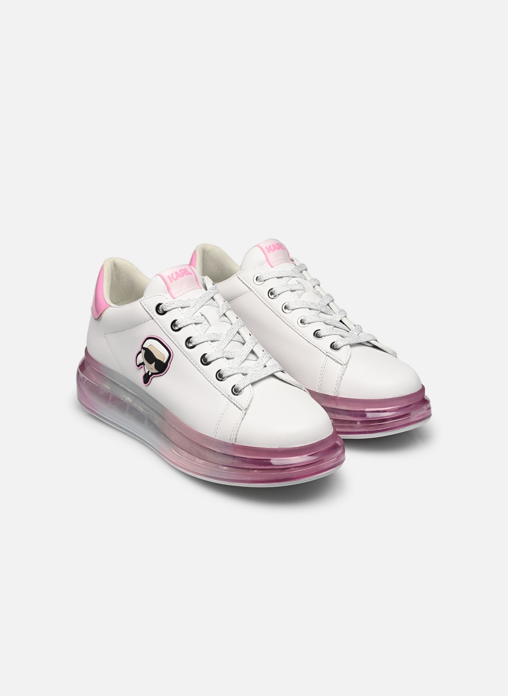 Sneakers basse Kapri Kushion Karl Nft Lo Lace donna bianco Karl Lagerfeld Sneakers basse Kapri Kushion Karl Nft Lo Lace donna bianco White Lthr W/Pink