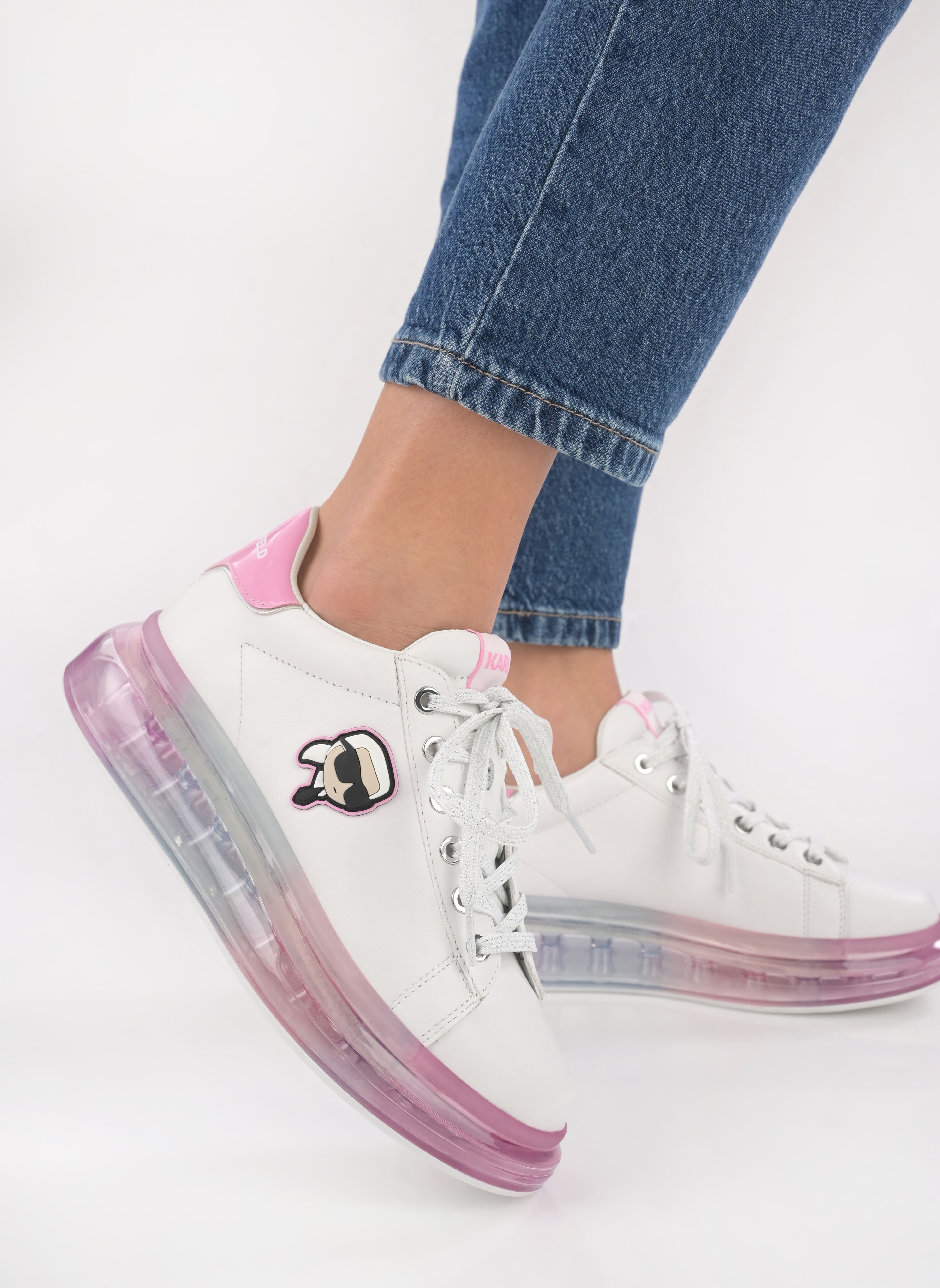 Sneakers basse Kapri Kushion Karl Nft Lo Lace donna bianco Karl Lagerfeld Sneakers basse Kapri Kushion Karl Nft Lo Lace donna bianco White Lthr W/Pink