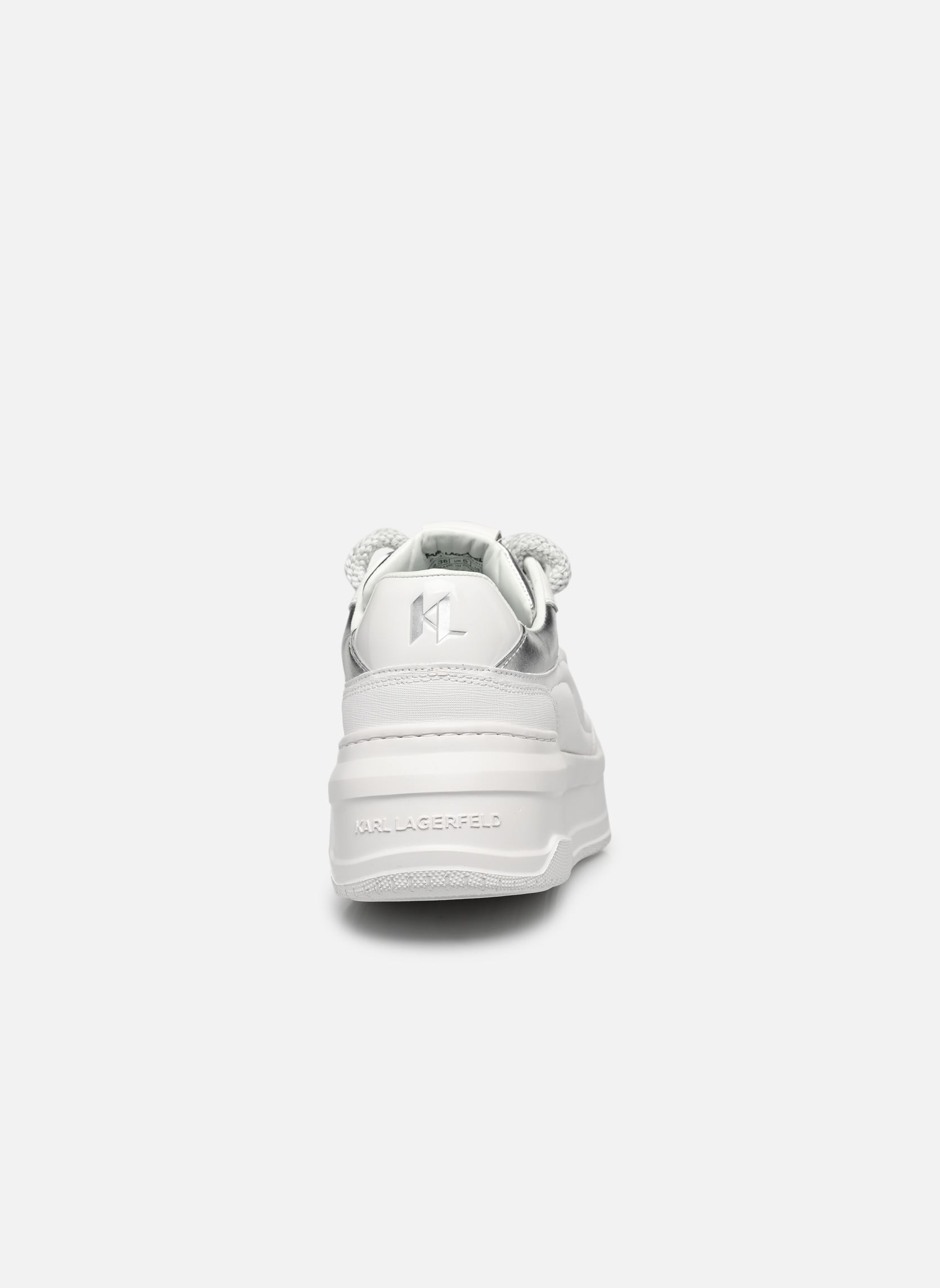 Sleehak sneakers Krew Max Karl Nft Patch dames wit Karl Lagerfeld Sleehak sneakers Krew Max Karl Nft Patch dames wit White Lthr W/Silver