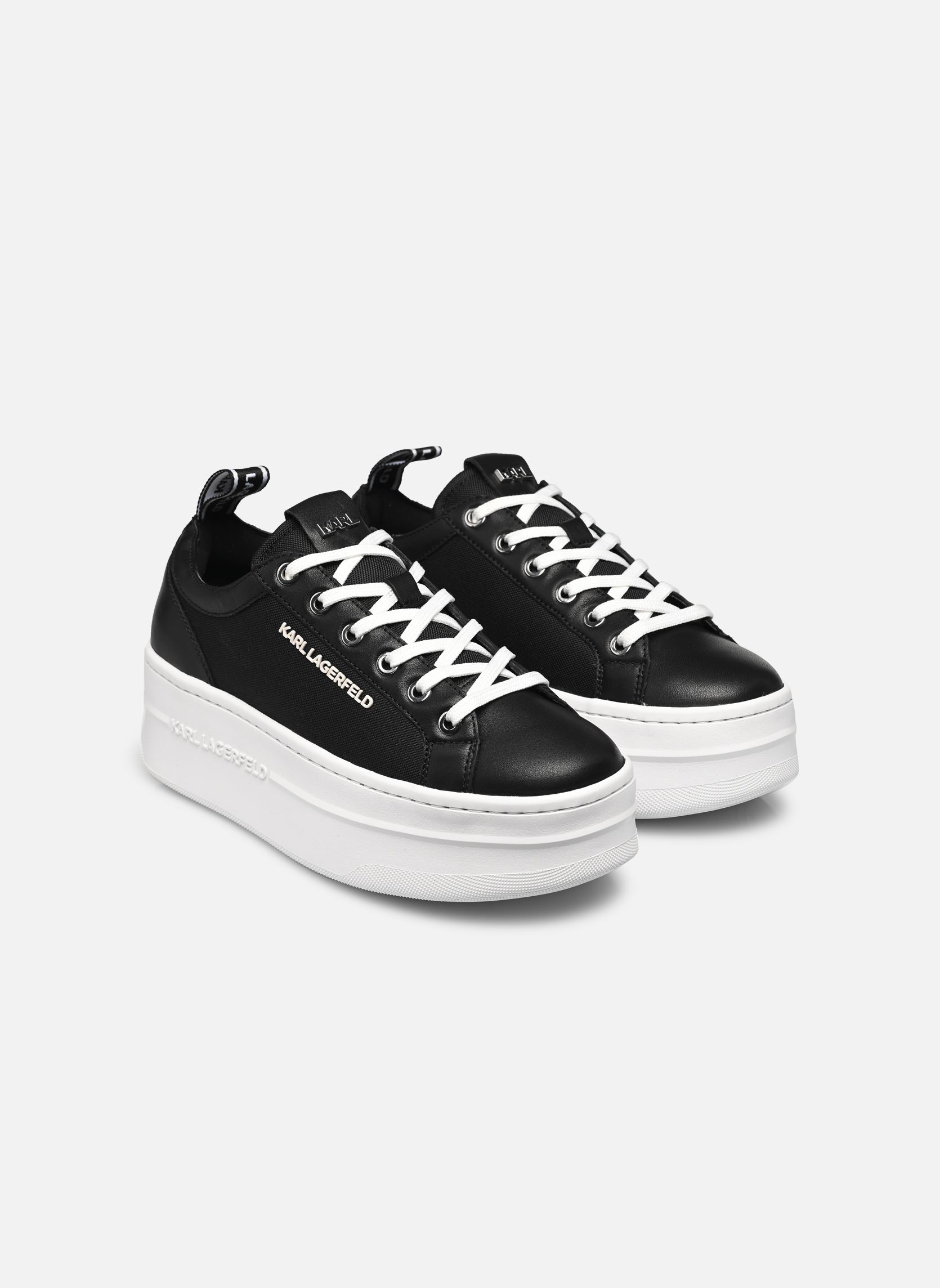 Sleehak sneakers Kobo Iii Lo Lace dames zwart Karl Lagerfeld Sleehak sneakers Kobo Iii Lo Lace dames zwart BLACK LTHR & TEXTILE