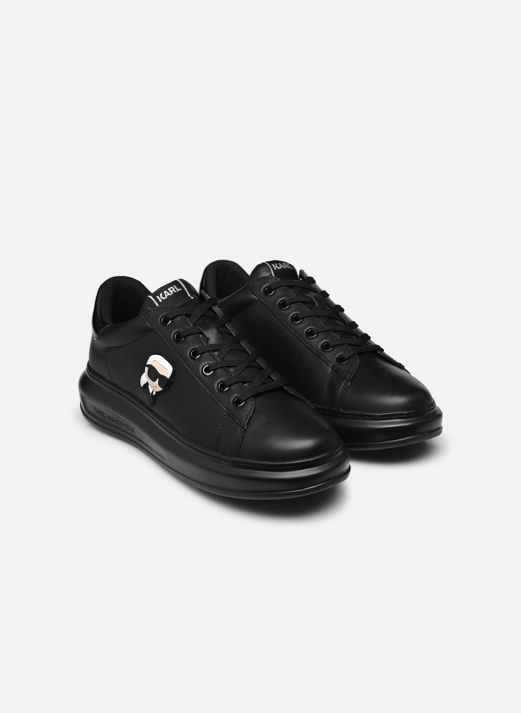 Baskets basses Kapri Mens Karl Nft Lo Lace homme noir Karl Lagerfeld Baskets basses Kapri Mens Karl Nft Lo Lace homme noir Black Lthr / Mono