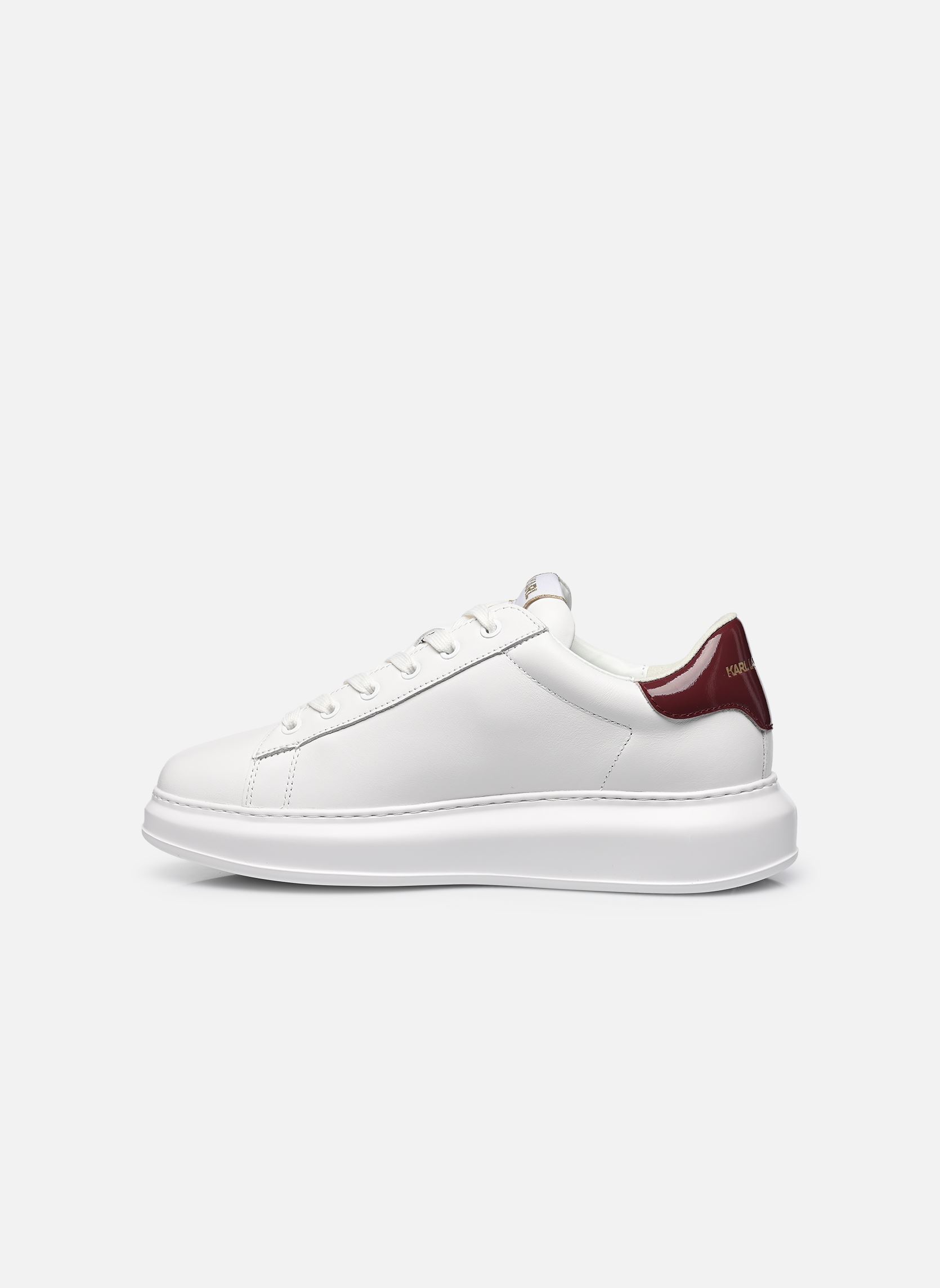 Baskets basses Kapri Mens Karl Nft Lo Lace homme blanc Karl Lagerfeld Baskets basses Kapri Mens Karl Nft Lo Lace homme blanc White Lthr w/Burgundy