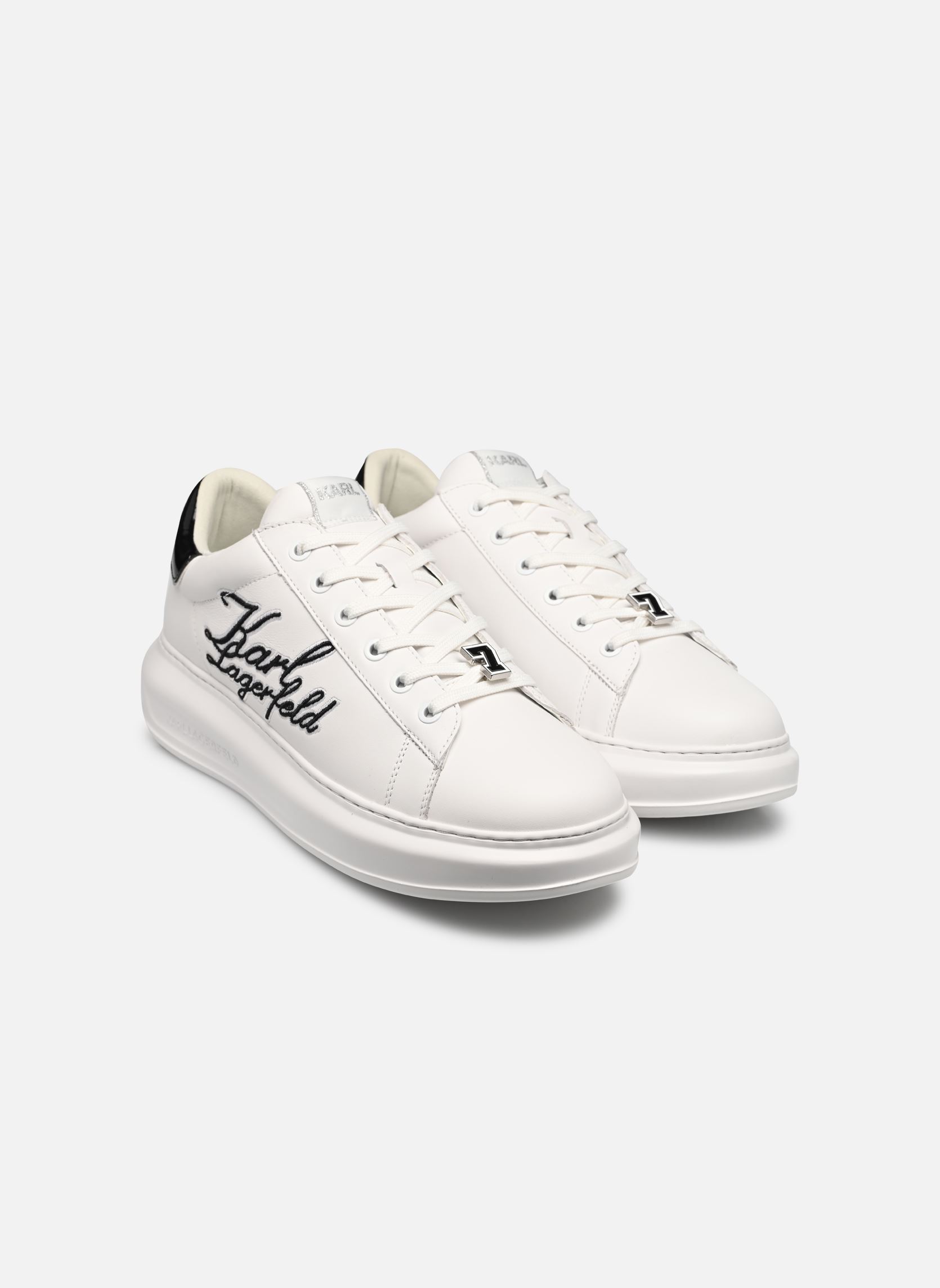 Sneakers basse Kapri Mens Signia Scroll Lo uomo bianco Karl Lagerfeld Sneakers basse Kapri Mens Signia Scroll Lo uomo bianco White Lthr