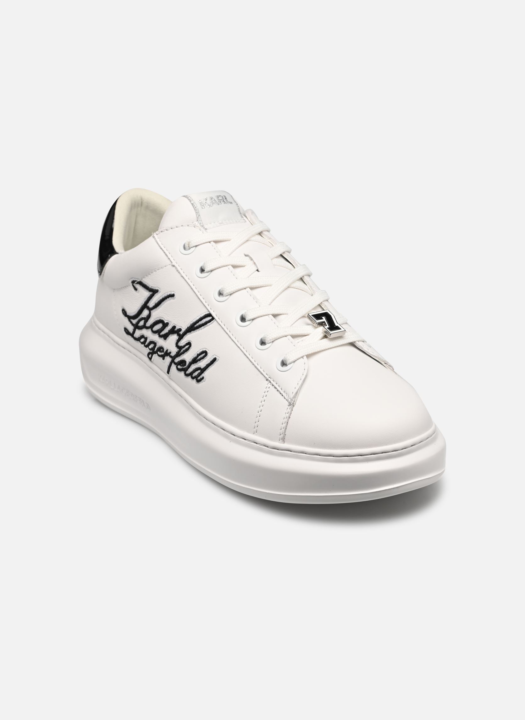 Sneakers basse Kapri Mens Signia Scroll Lo uomo bianco Karl Lagerfeld Sneakers basse Kapri Mens Signia Scroll Lo uomo bianco White Lthr