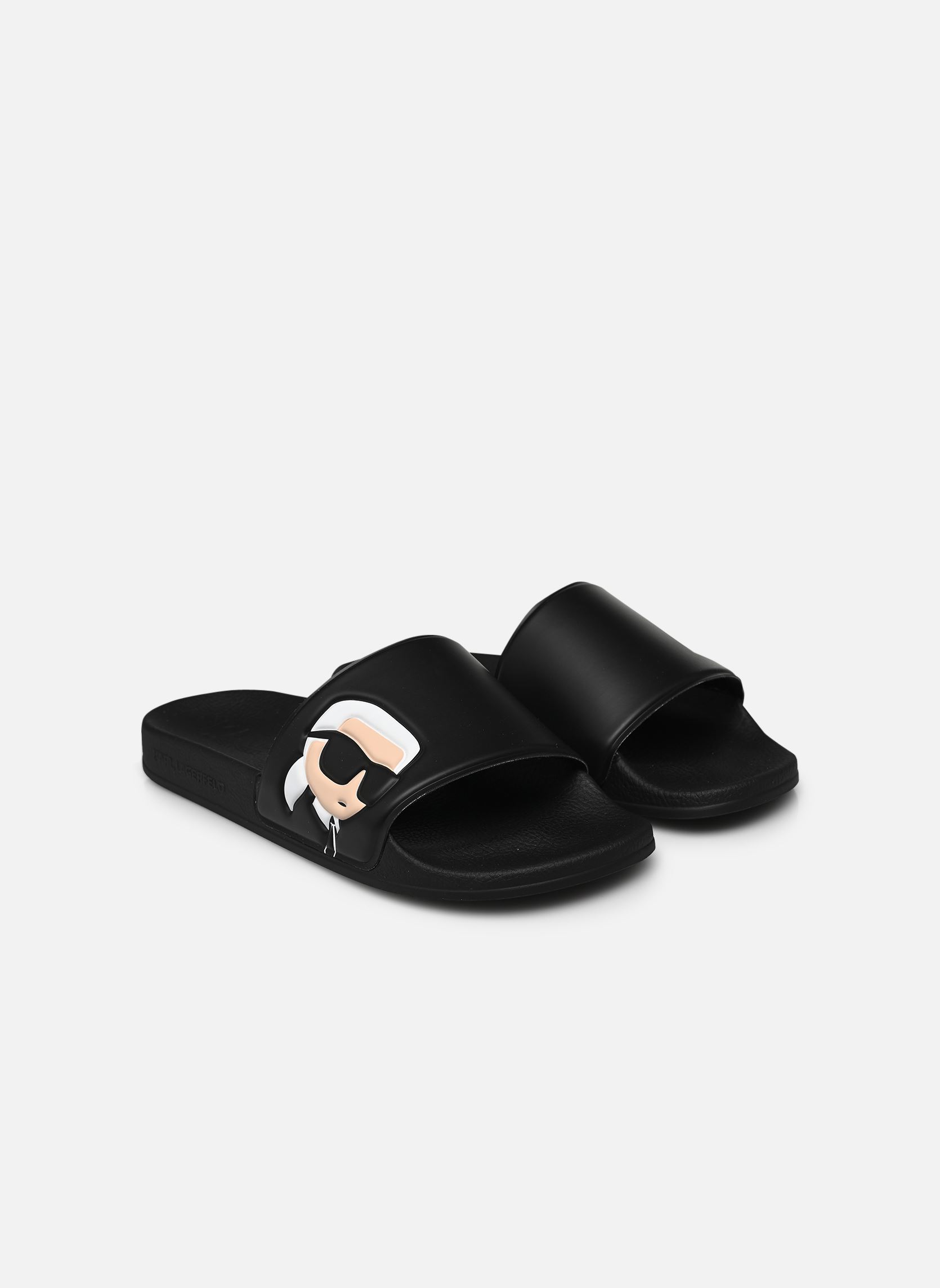 Sandales de plage Kondo Karl Nft Slide femme noir Karl Lagerfeld Sandales de plage Kondo Karl Nft Slide femme noir BLACK RUBBER