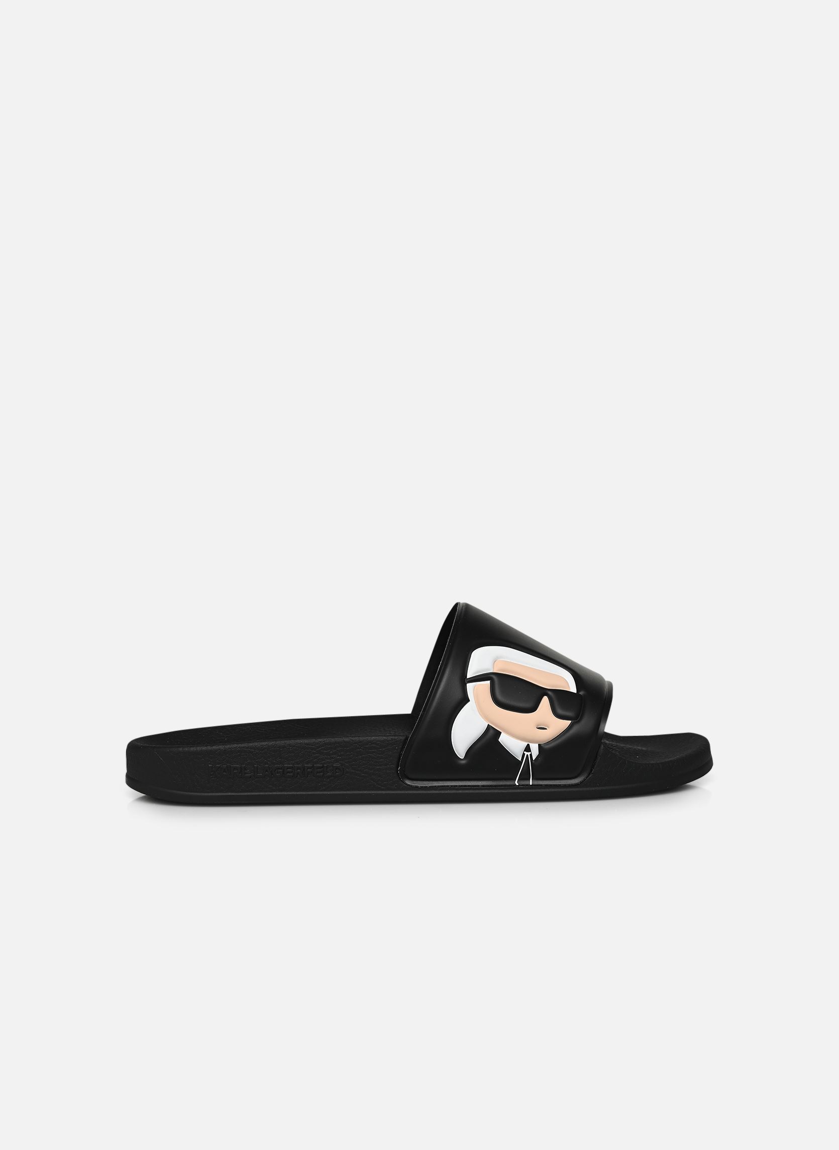 Sandales de plage Kondo Karl Nft Slide femme noir Karl Lagerfeld Sandales de plage Kondo Karl Nft Slide femme noir BLACK RUBBER