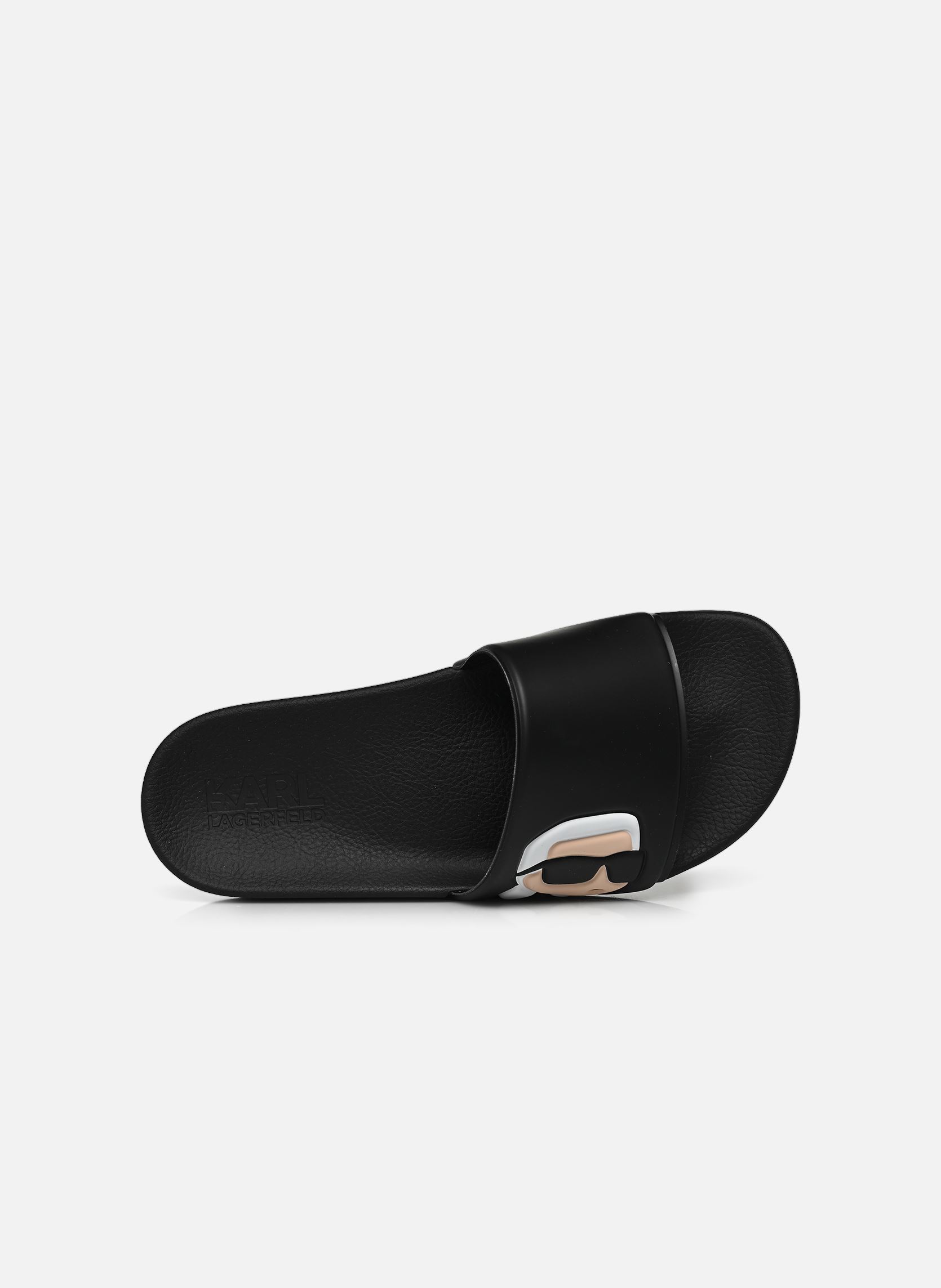 Sandales de plage Kondo Karl Nft Slide femme noir Karl Lagerfeld Sandales de plage Kondo Karl Nft Slide femme noir BLACK RUBBER