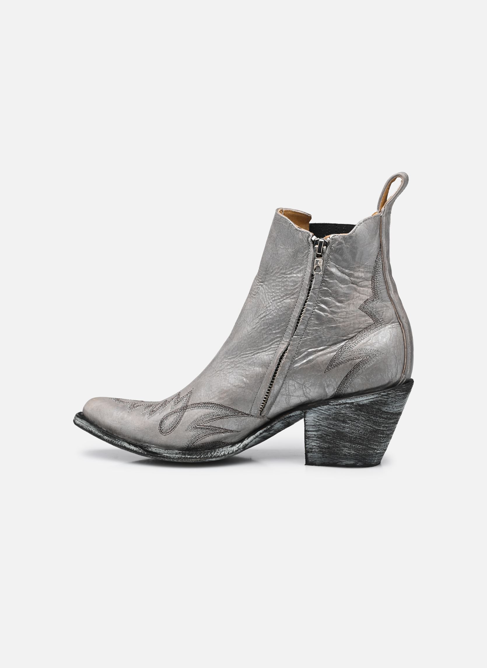 Bottines santiags Fury femme argent Mexicana Bottines santiags Fury femme argent NACAR METALLIC